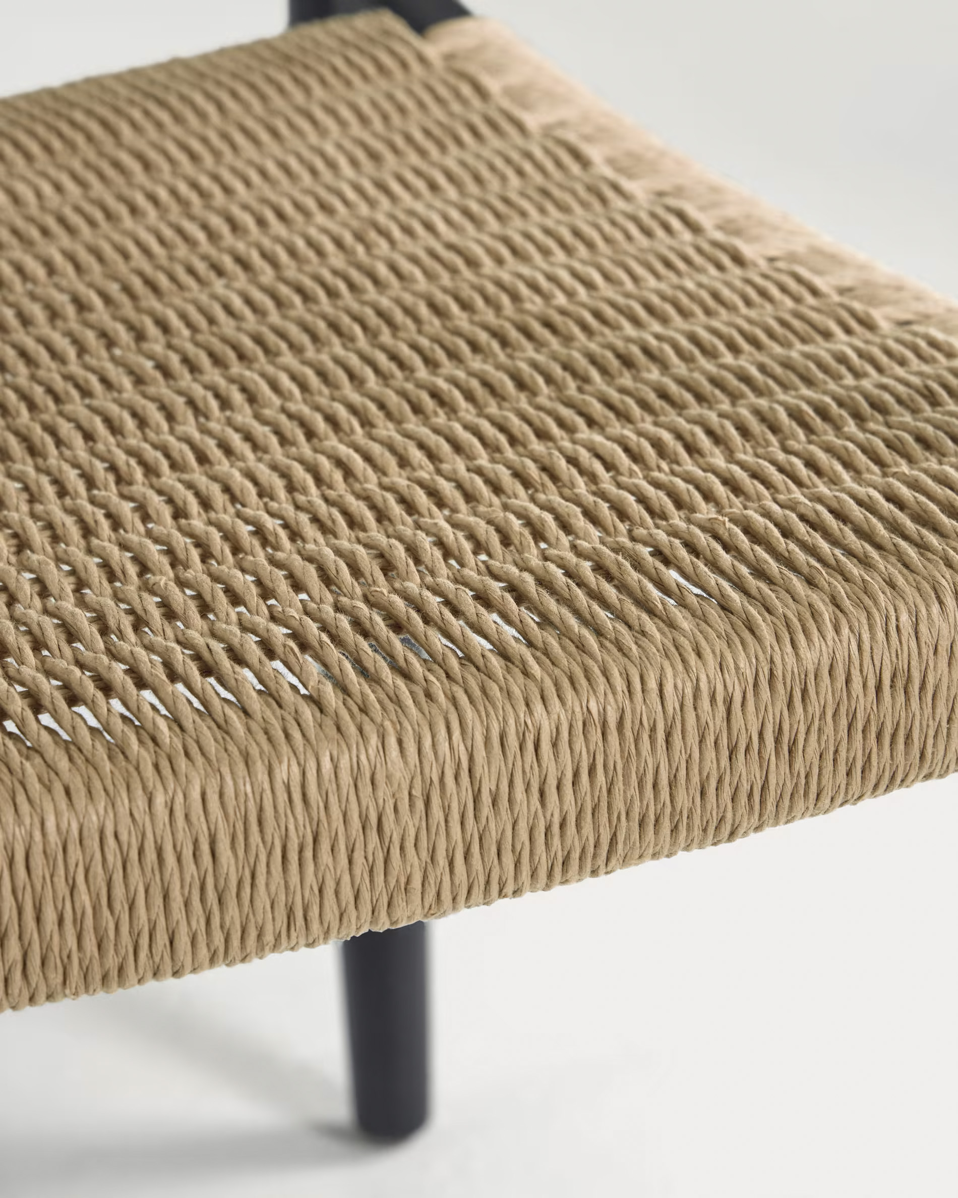 Houten armstoel stapelbaar - zwart acacia