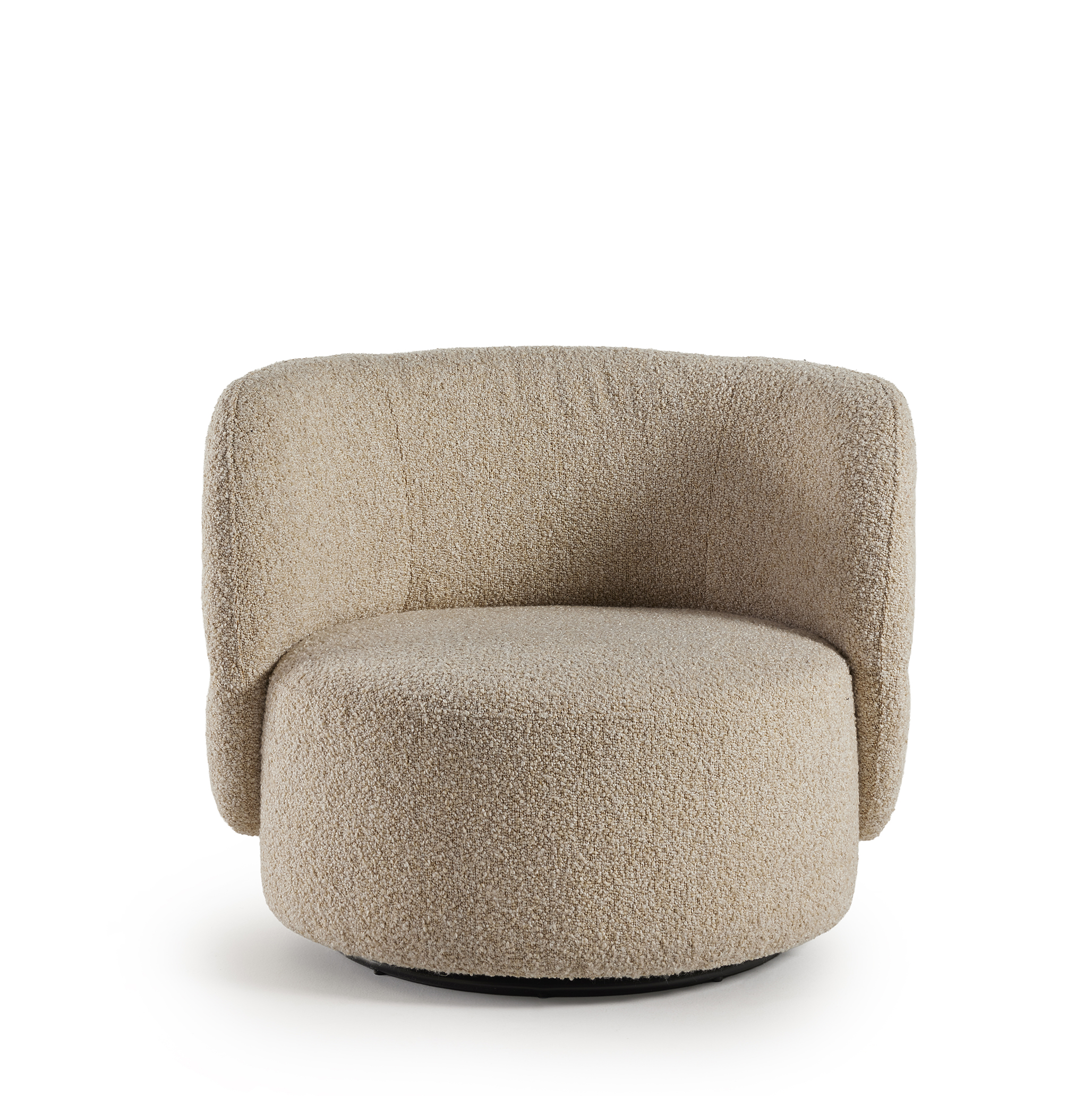 Draaizetel - bouclé oker/ecru