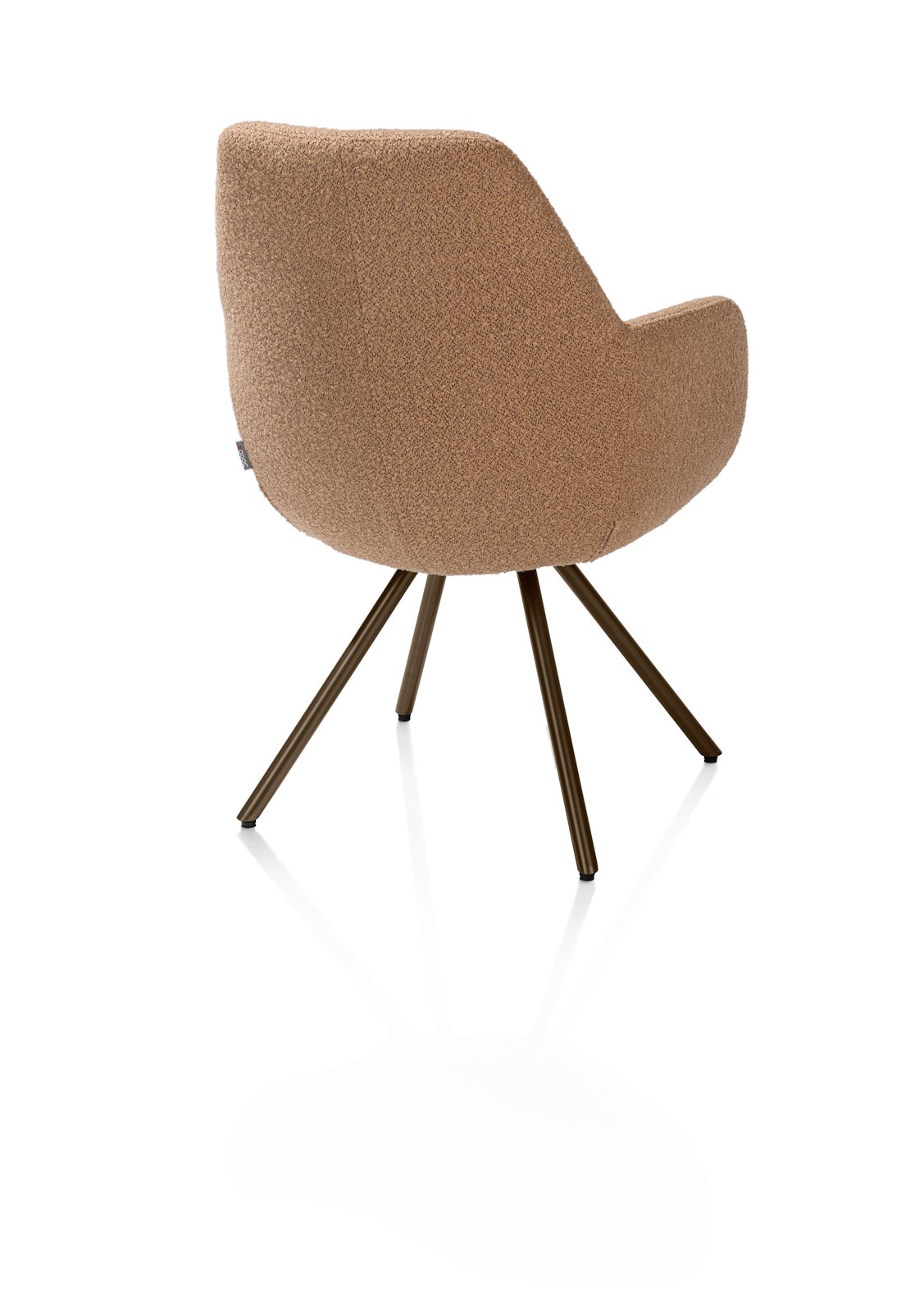 Draaibare armstoel Mavis - oker/steelbrown