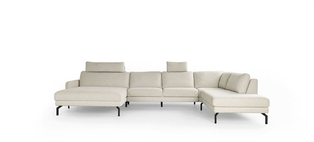 Hoeksalon met relax en longchair (links)