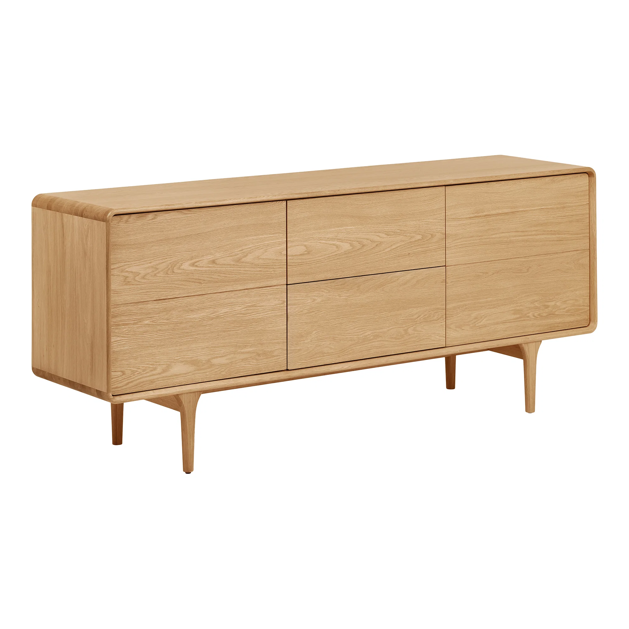 Dressoir 2 deuren 2 laden - eik