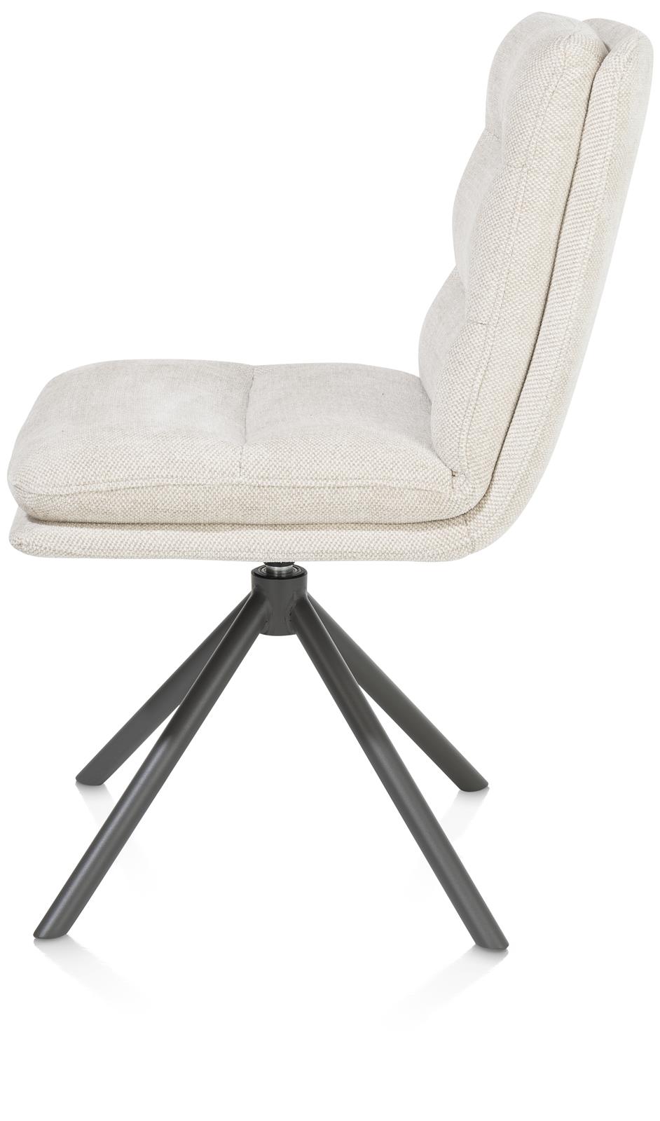 Draaibare eetkamerstoel Mia - Crème ecru