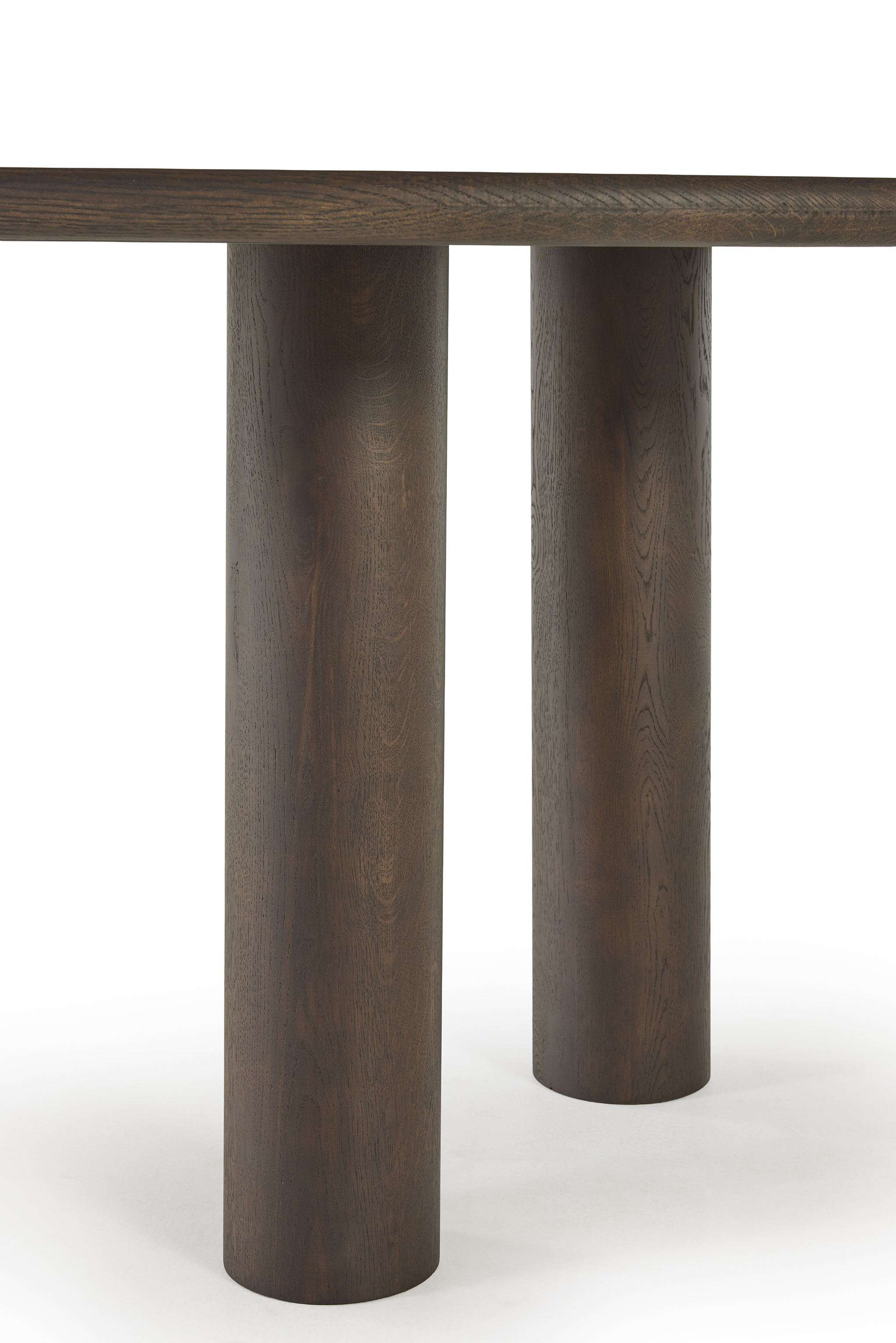 Eettafel met 3 poten - leaf/donkerbruin