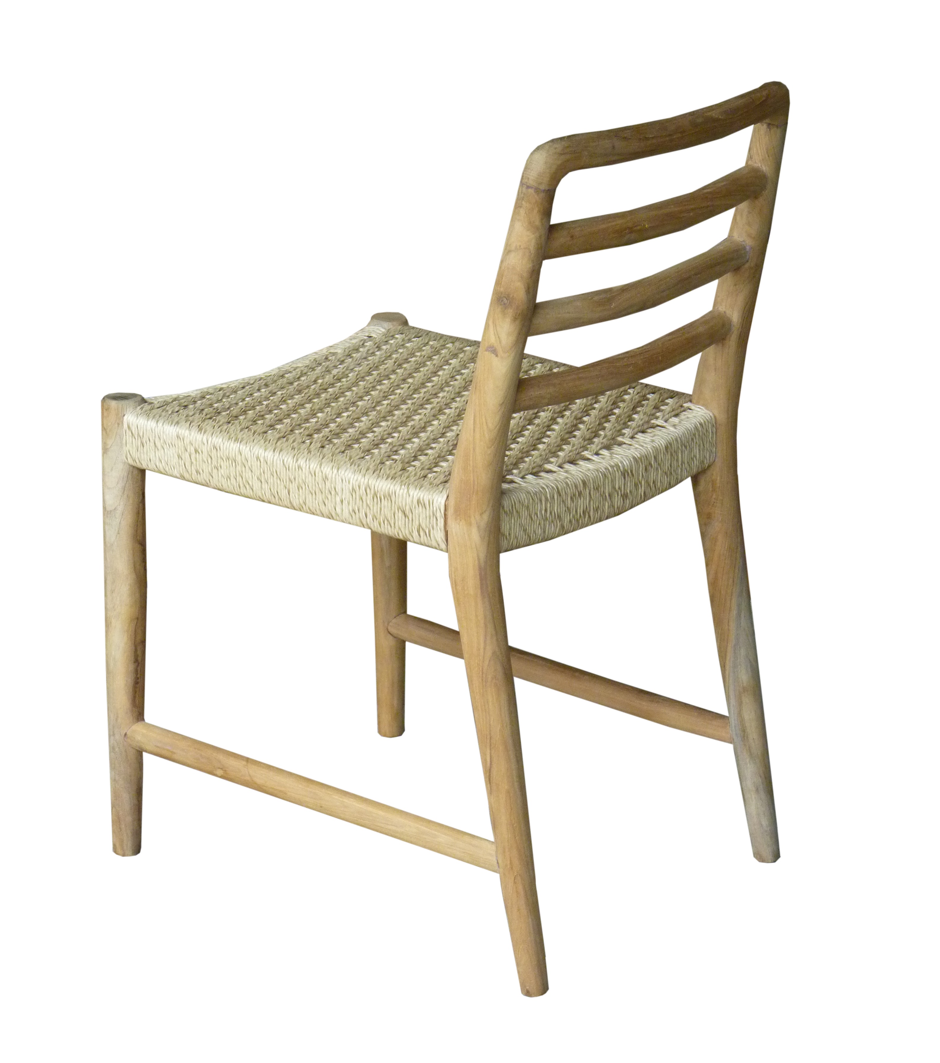 Outdoor stoel - teak/rotan