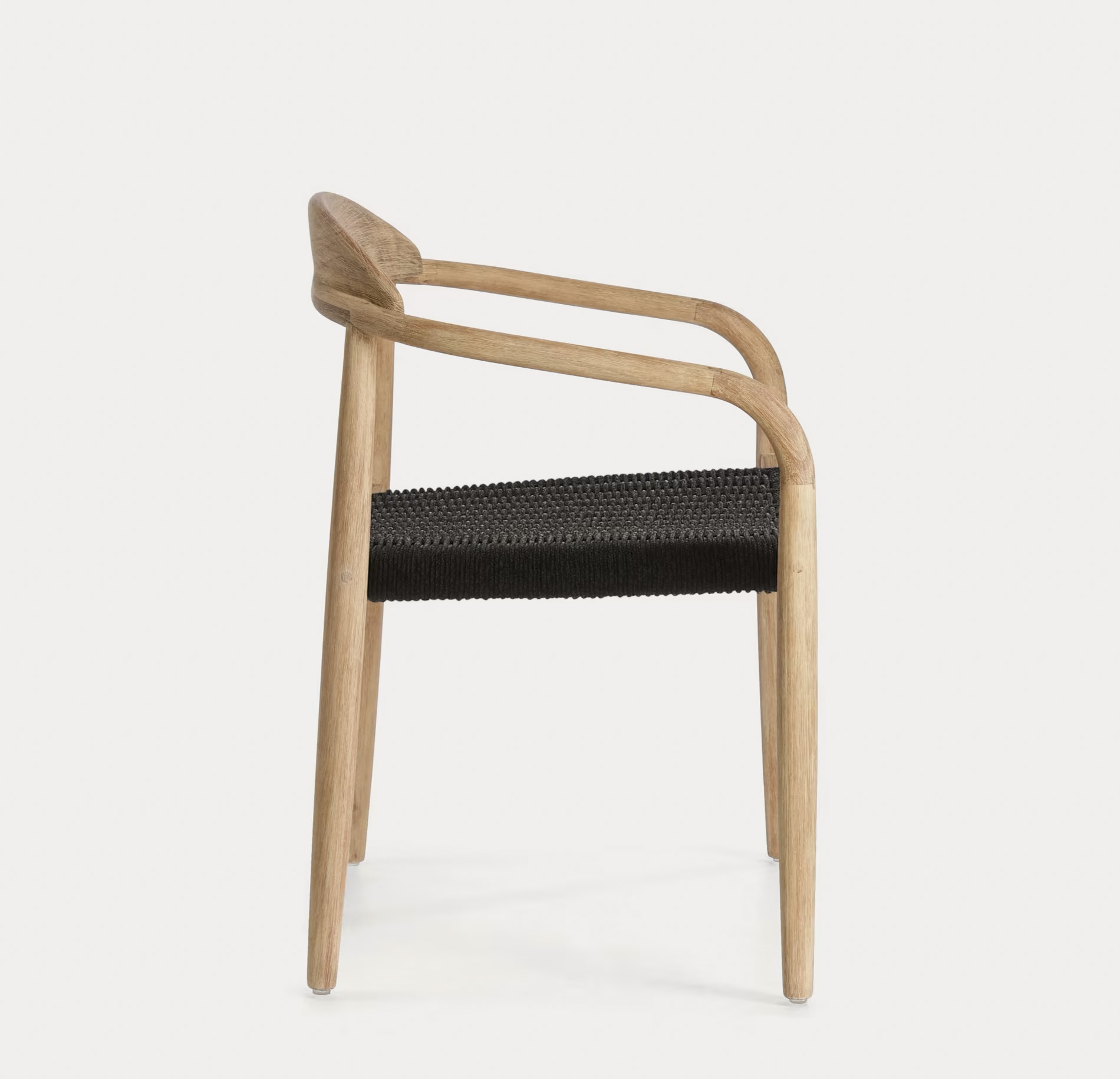 Houten armstoel stapelbaar - natuur acacia