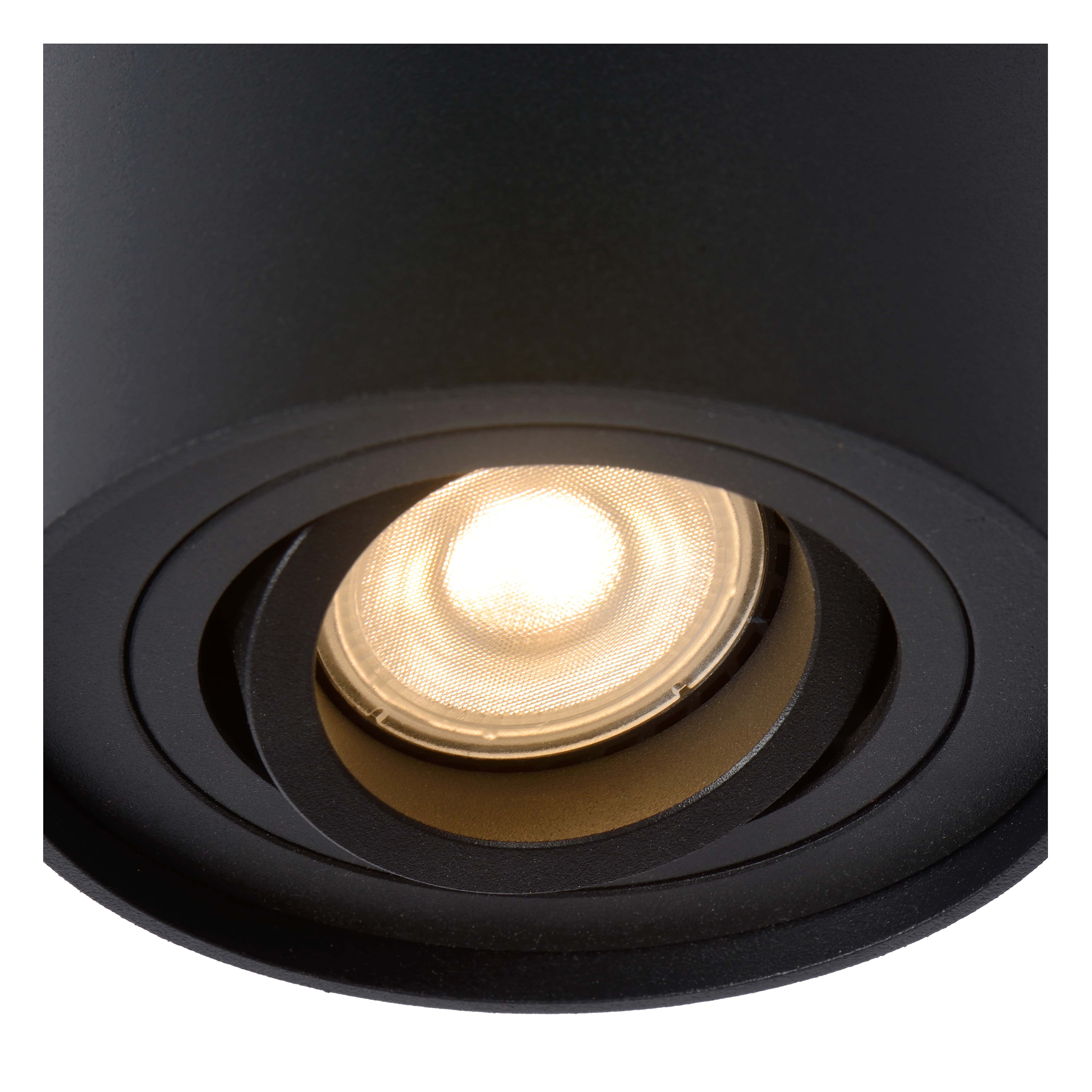 Plafondspot vierkant Tube GU10 - zwart