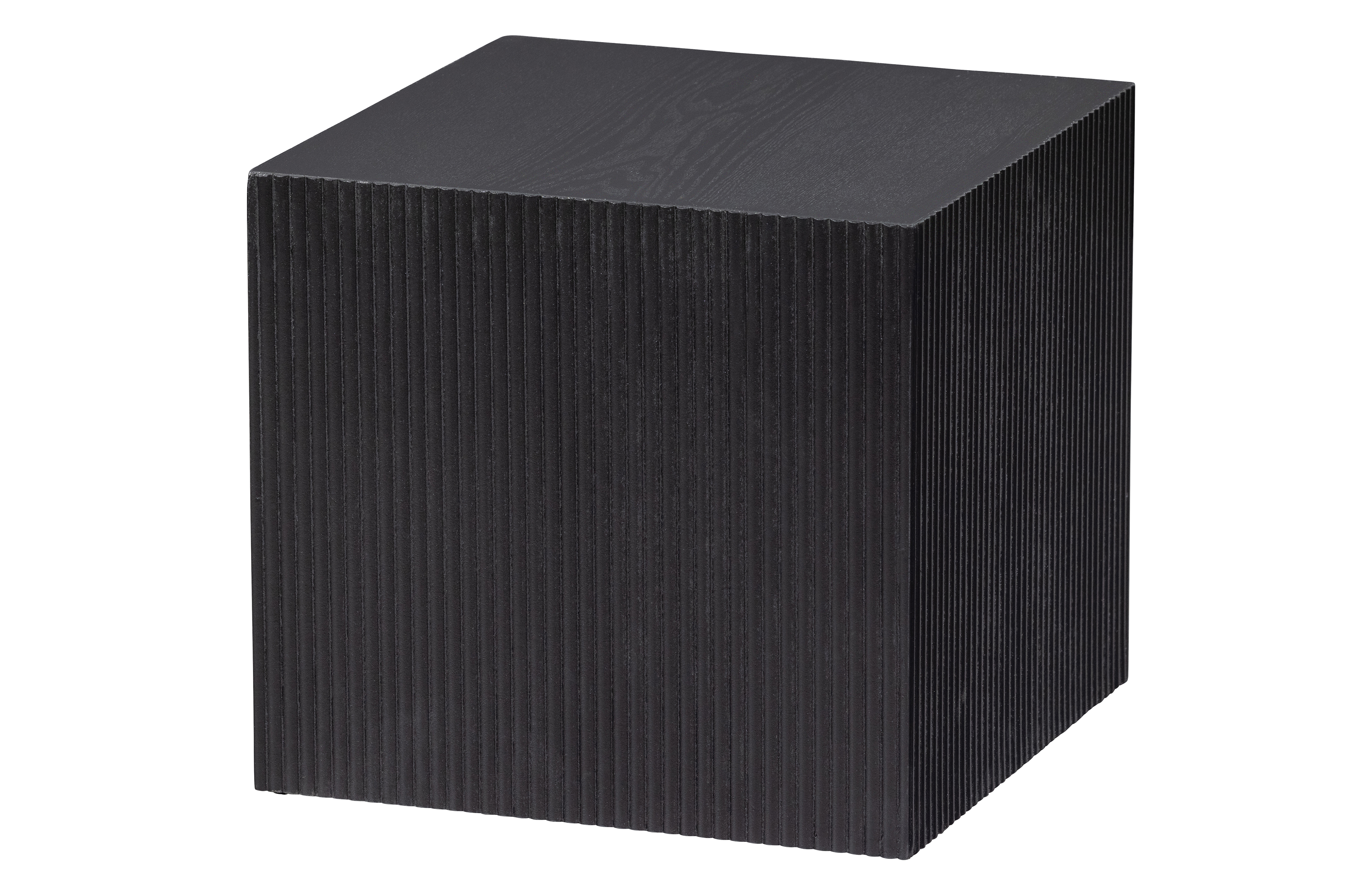 Set van 2 vierkante bijzettafels - Sanne zwart