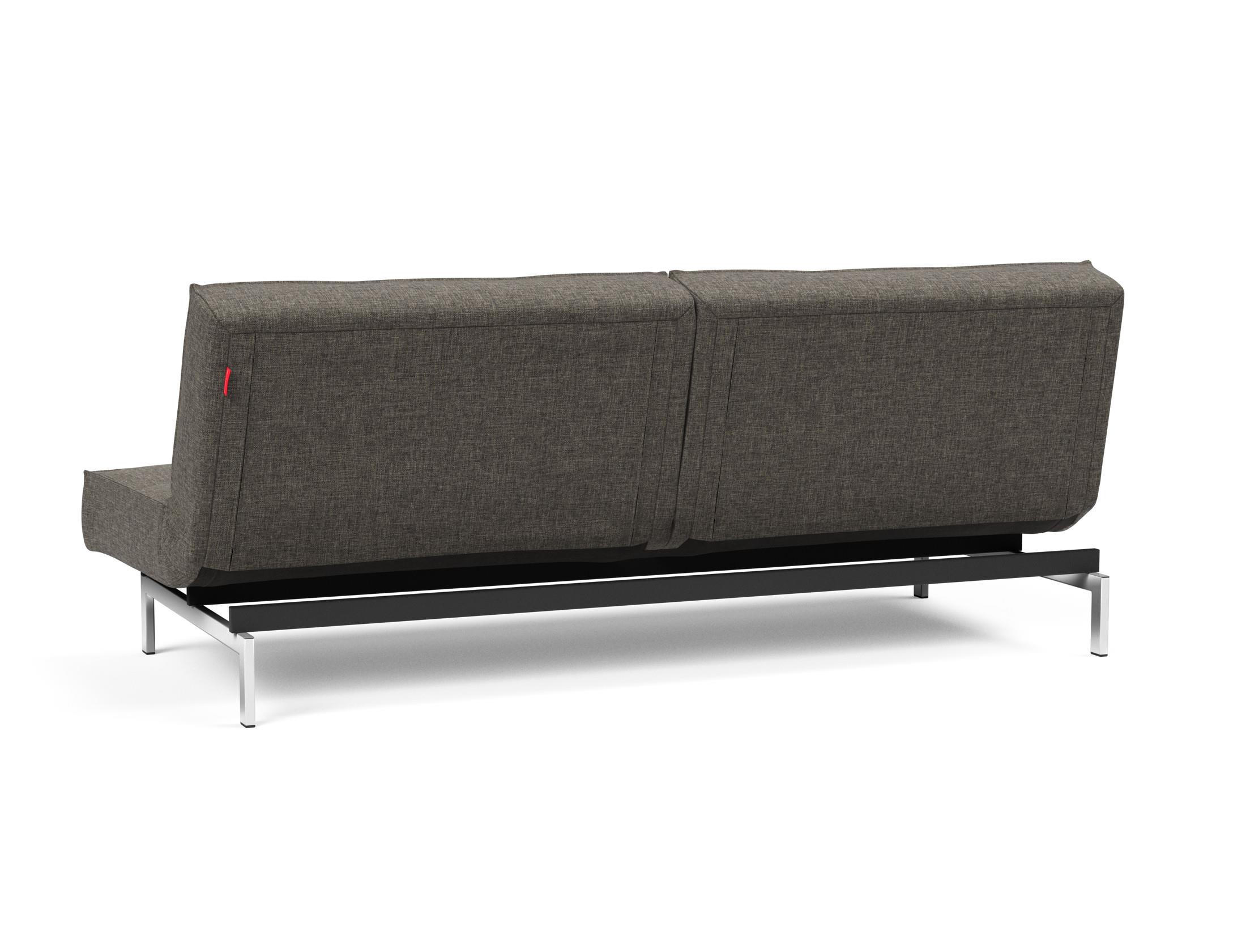 Slaapbank Splitback 115x210cm - grijs