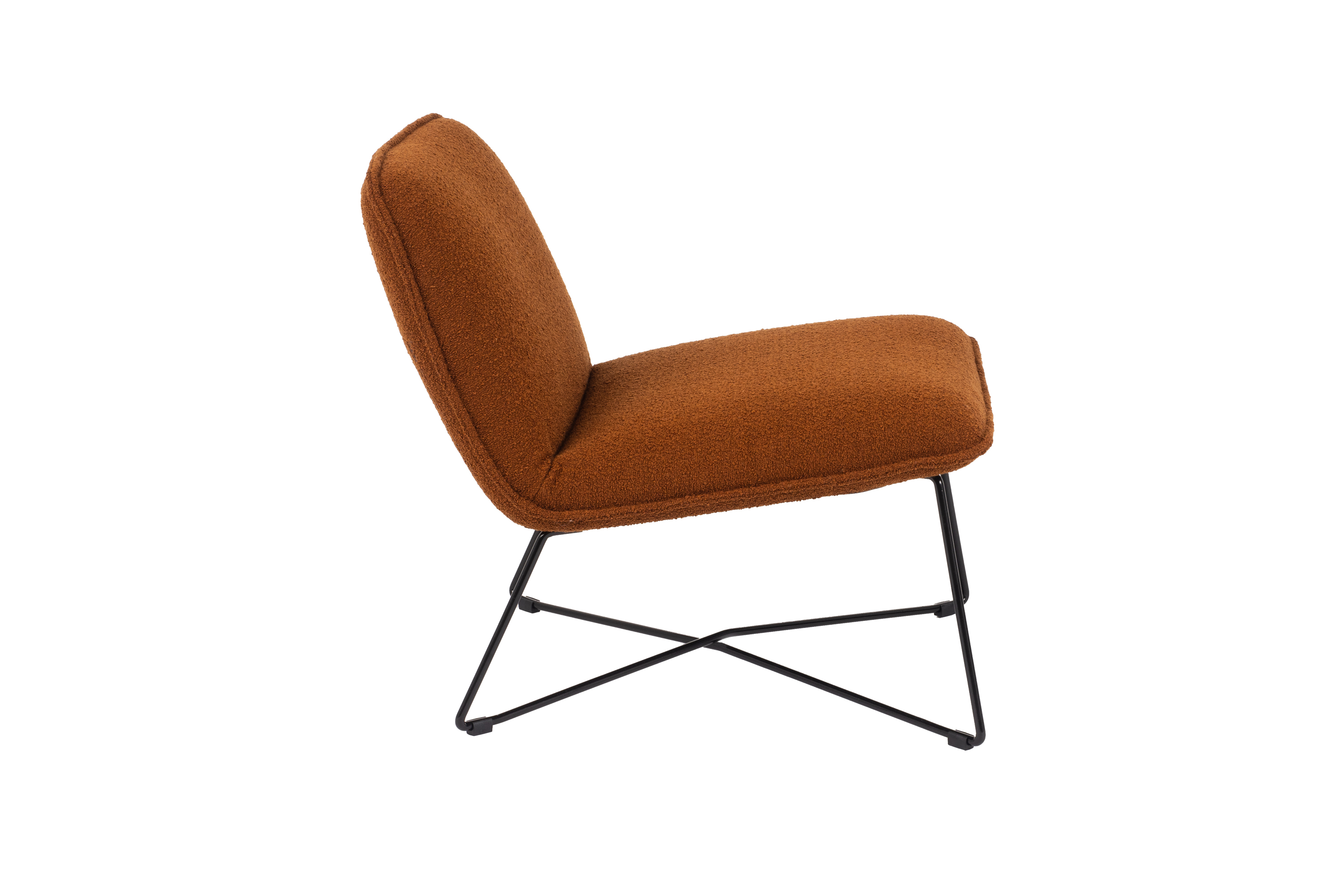 Fauteuil in stof - Bronze oranje