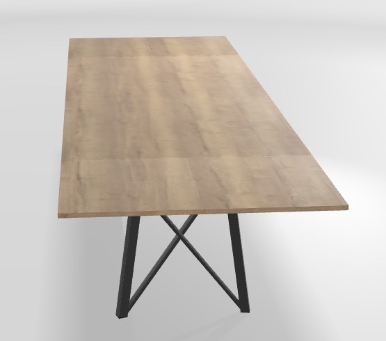 Uitschuifbare eettafel 200/318x100cm - natuur hout