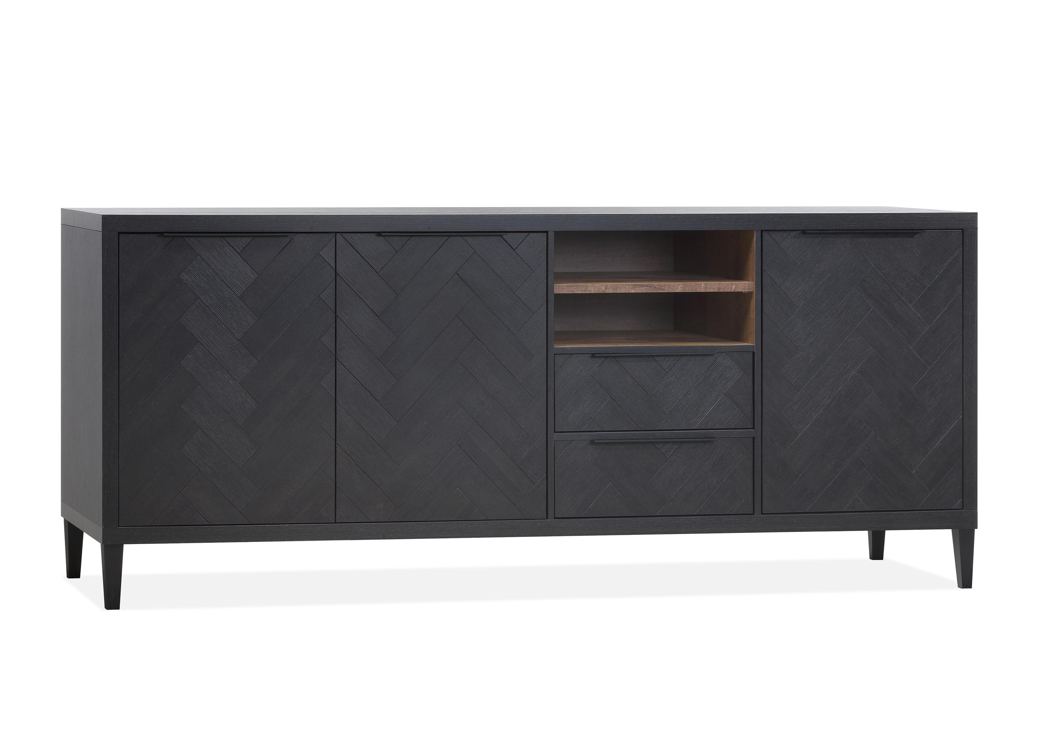 Dressoir 225cm 3 deuren, 2 laden