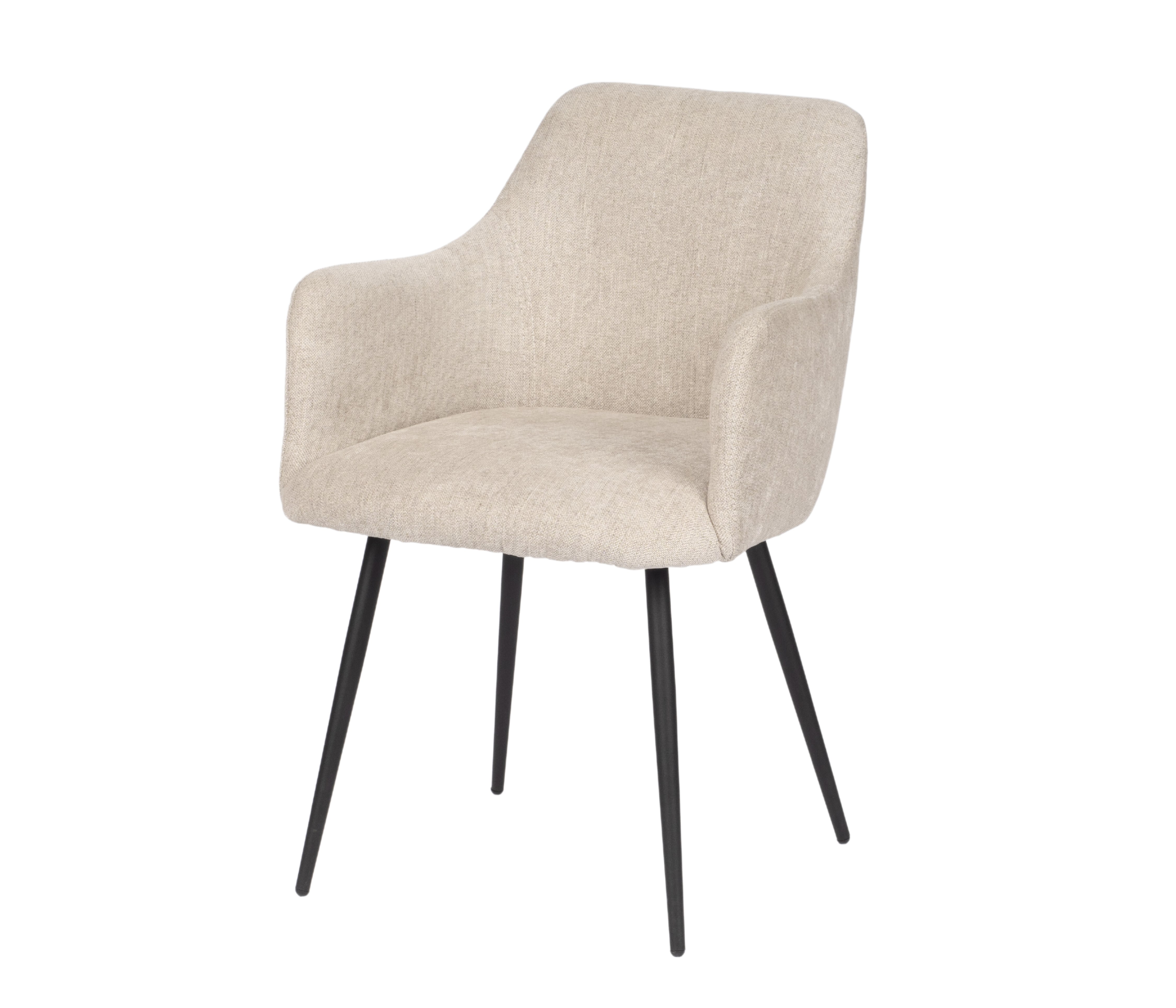 Kuipstoel in stof - beige