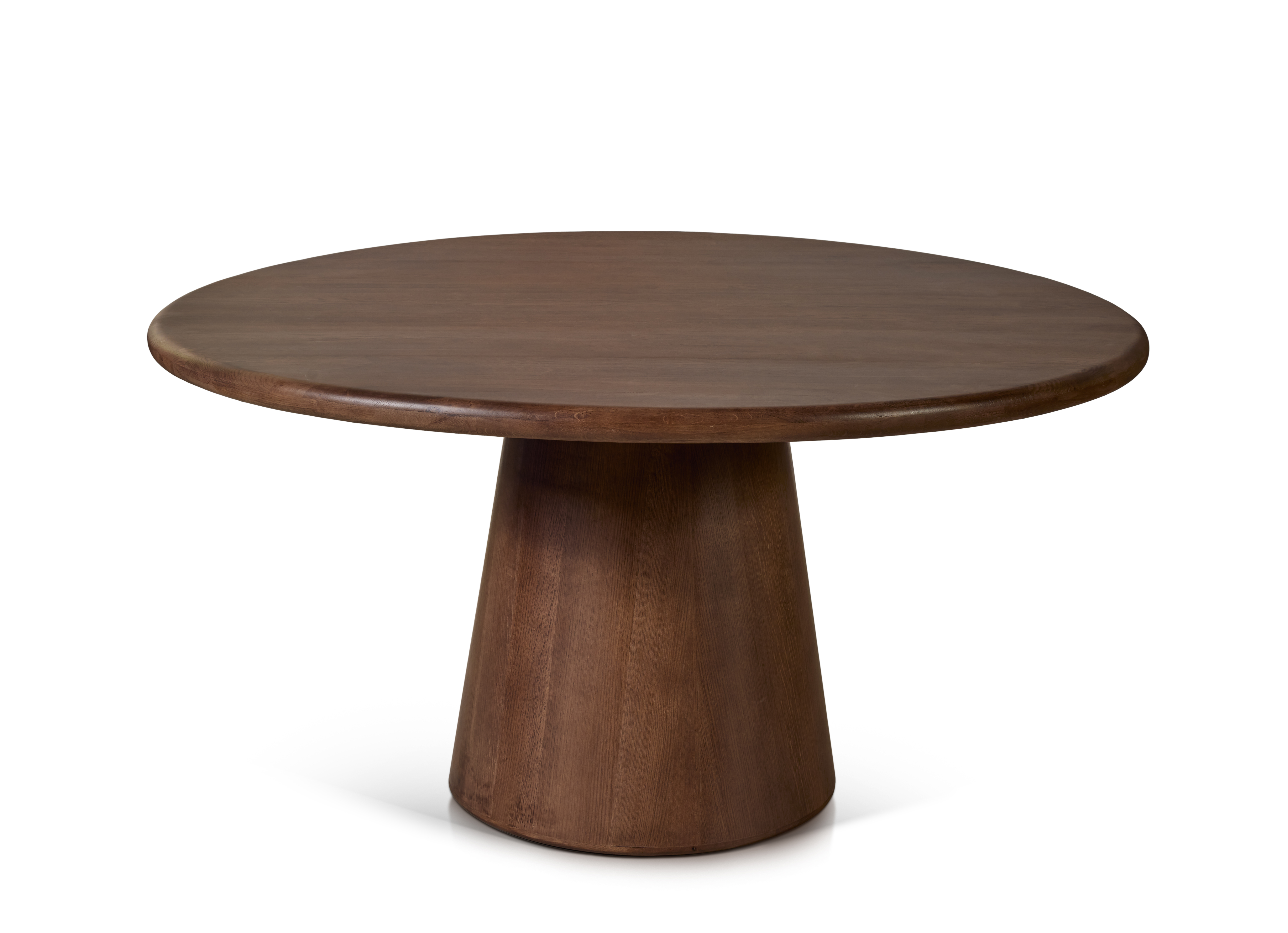 Ronde tafel diam.150cm - eik/donkerbruin