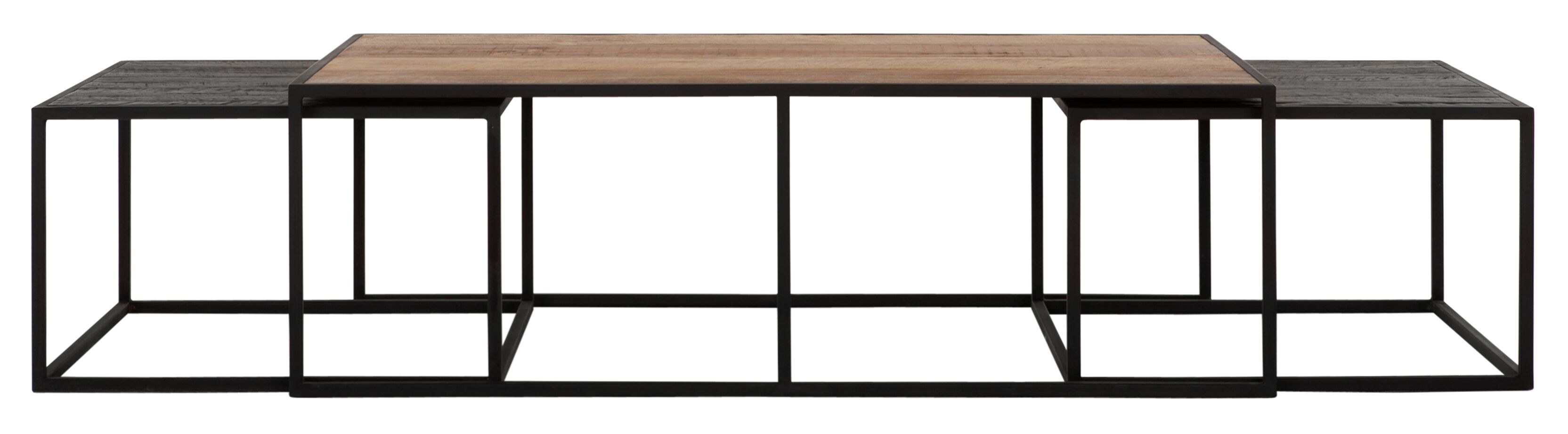 Salontafel set van 3 - Naturel teak