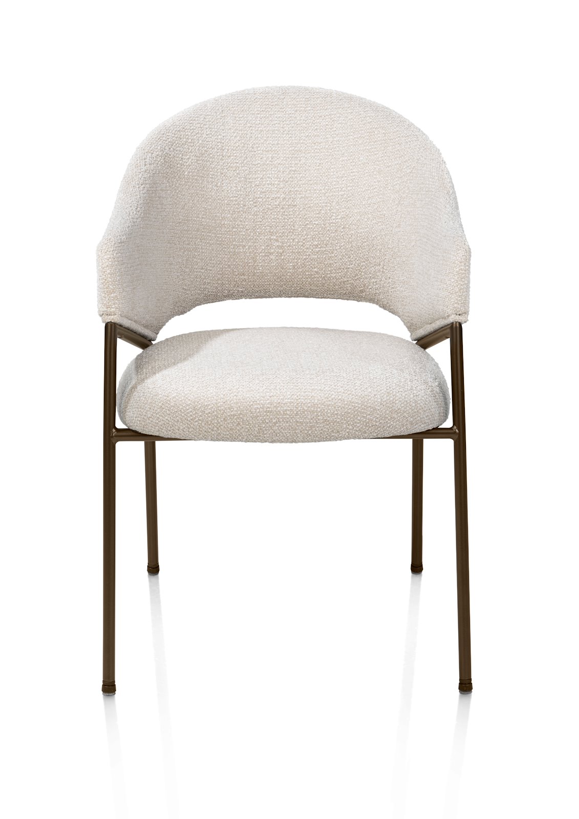 Armstoel Noel - creme/steelbrown