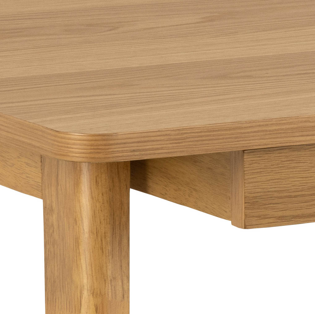 Houten bureau met lade 120x60cm - natuur eiken