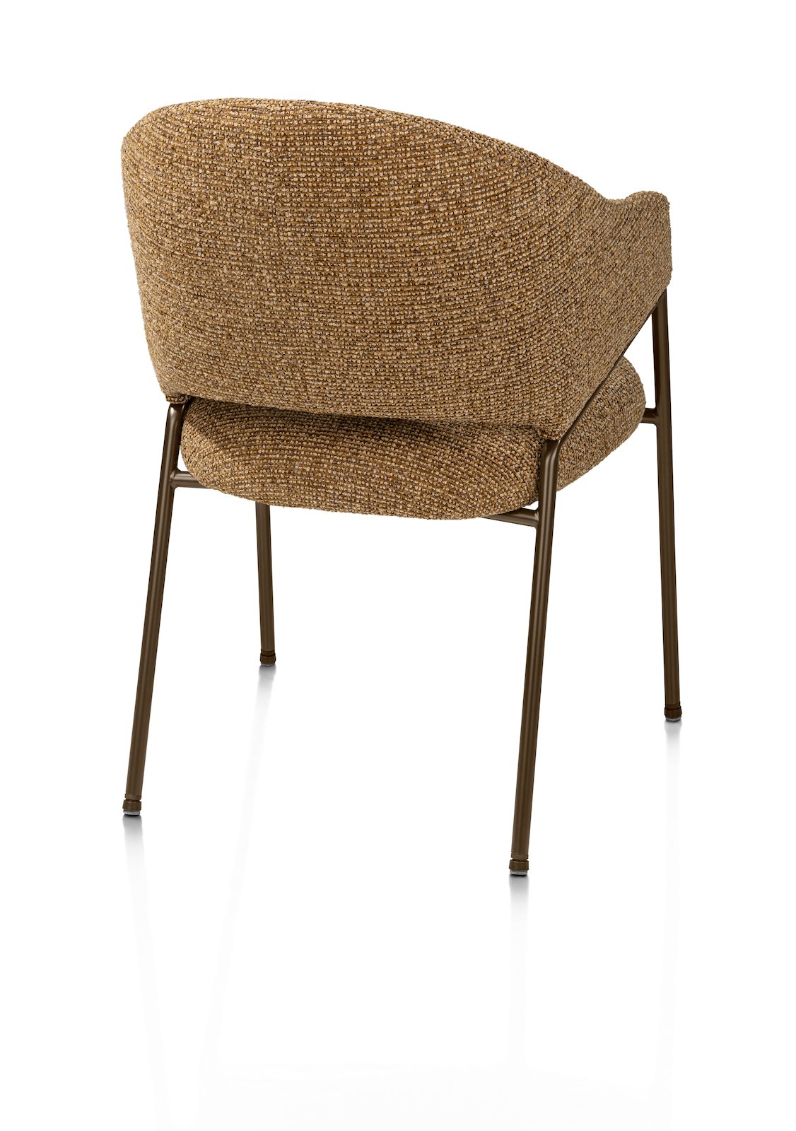 Armstoel Noel - oker/steelbrown