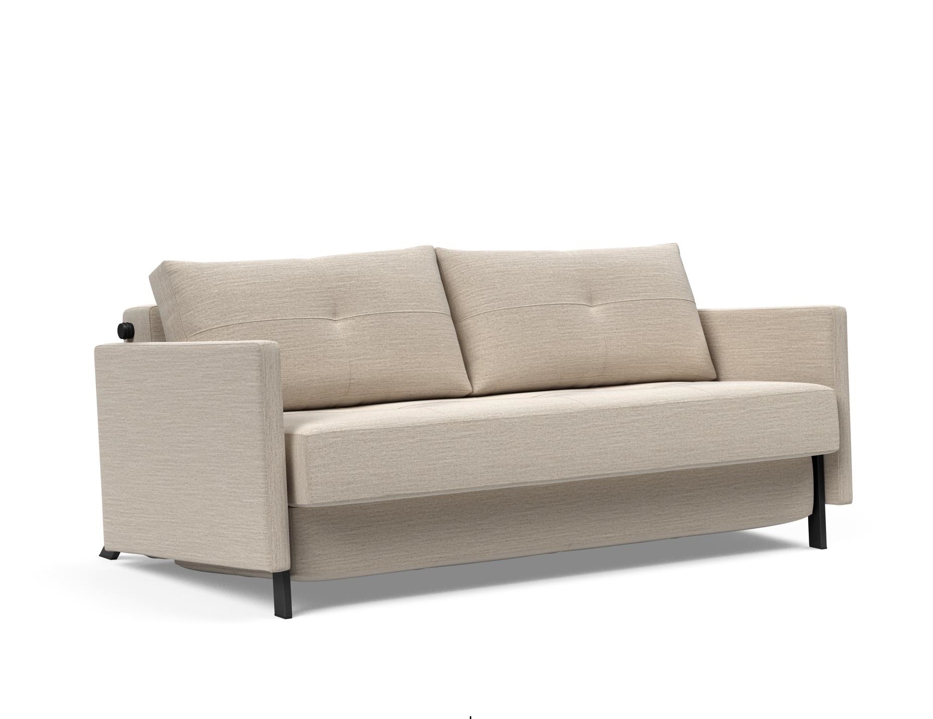 Slaapbank Cubed 160x200cm - Sand beige