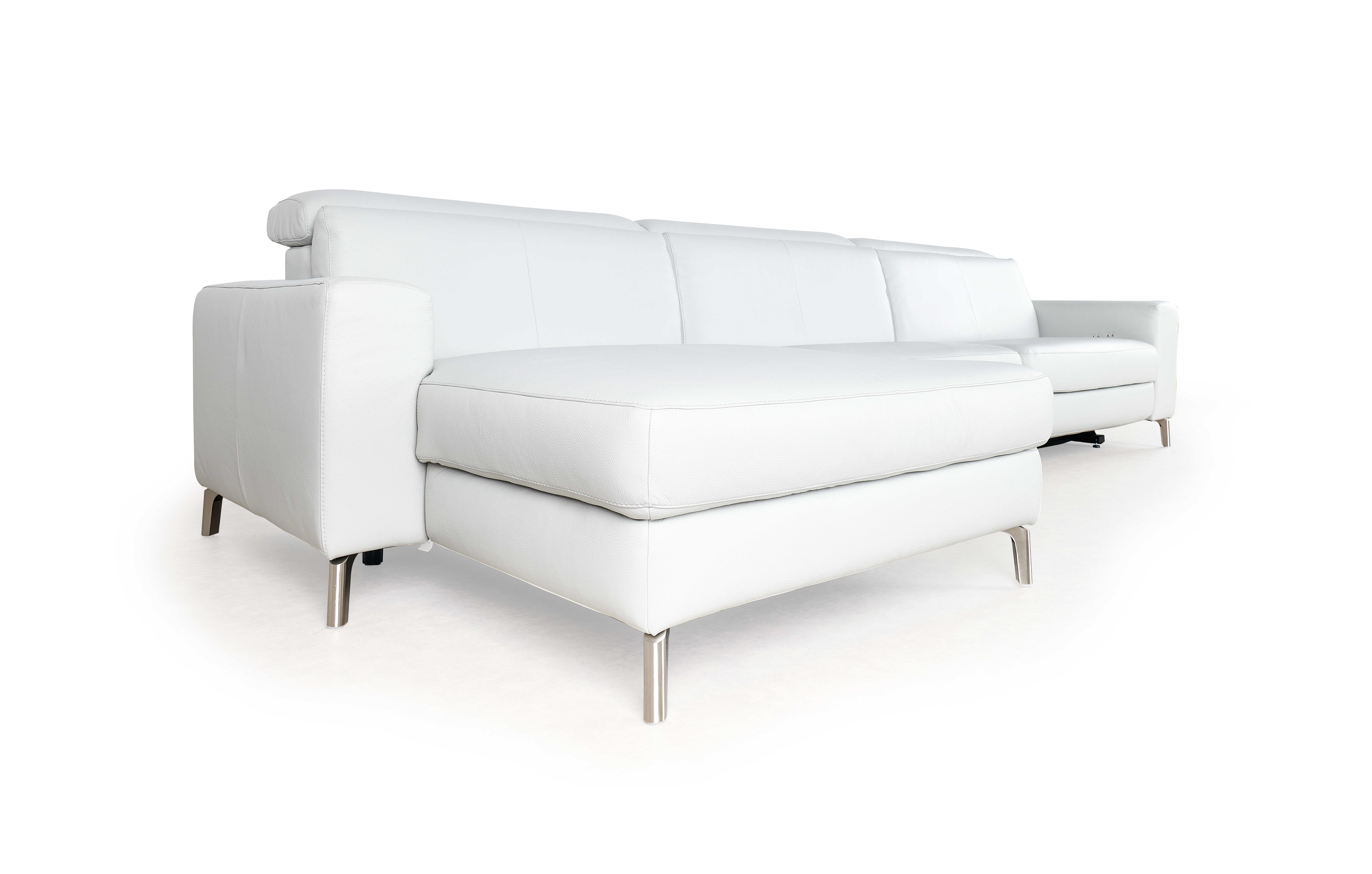 Hoeksalon met elektrische relax (links) - Perle wit