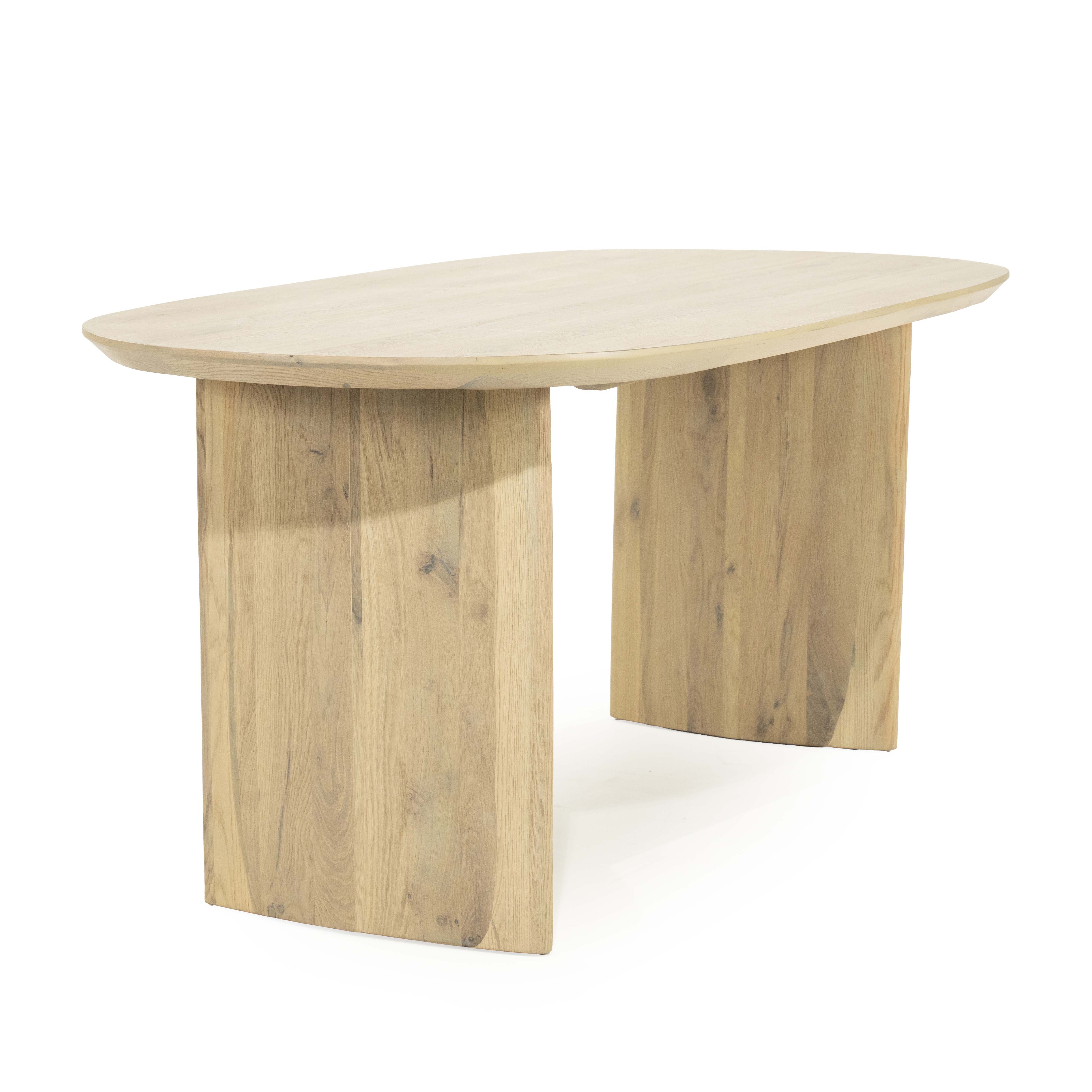 Eettafel 180x90 ovaal - naturel