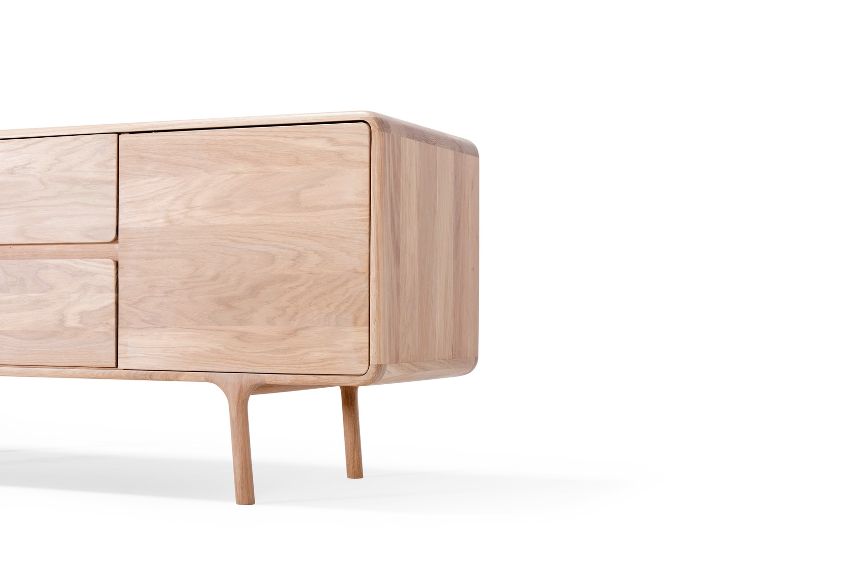 Dressoir Fawn met 2 deuren en 2 lades - White eiken