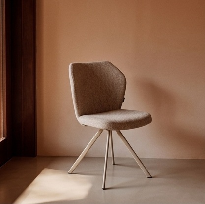 Draaistoel Toby - ecru/beige