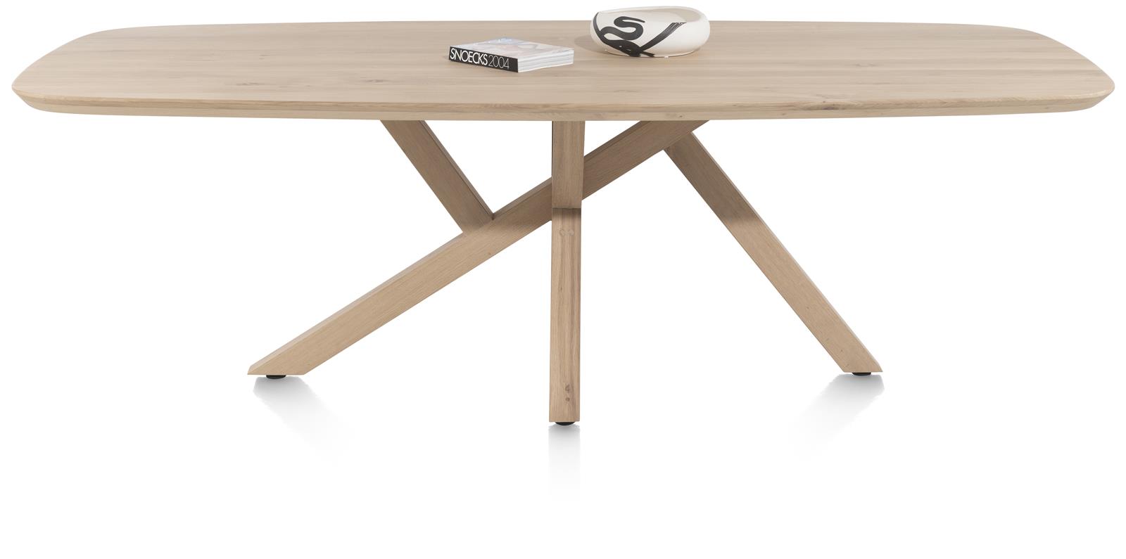 Ovale eettafel Shimla 270x120cm - massief eikenhout