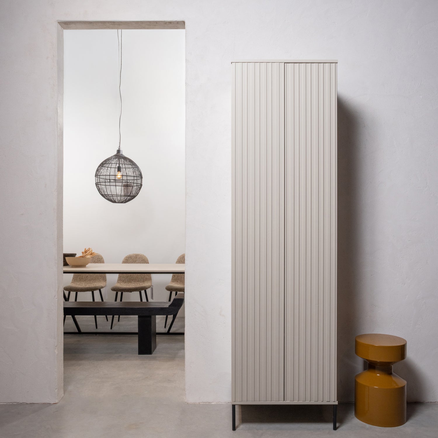 Bijzettafel Ferry - honinggeel