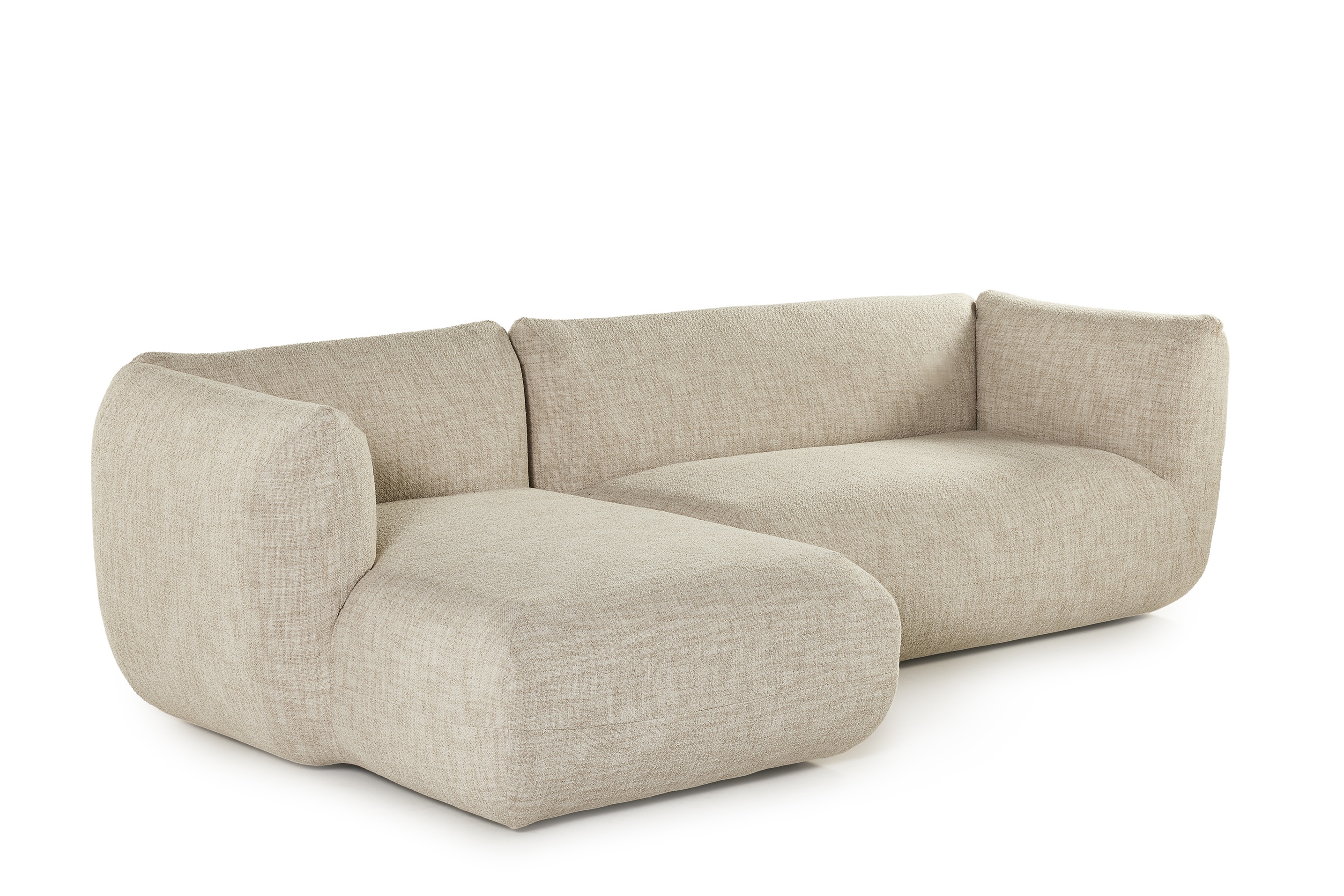 Hoeksalon Mac met longchair (links) - beige