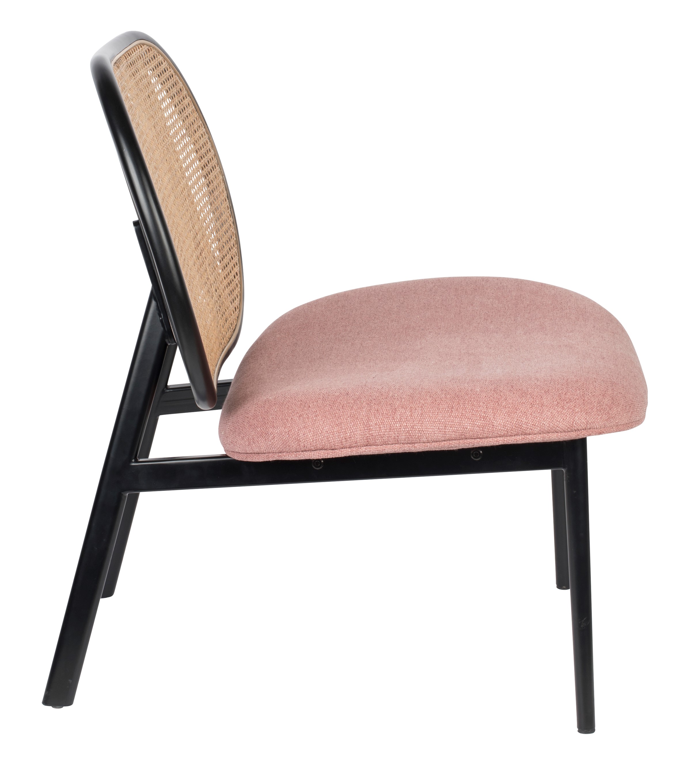 Fauteuil Spike - roze/natuur