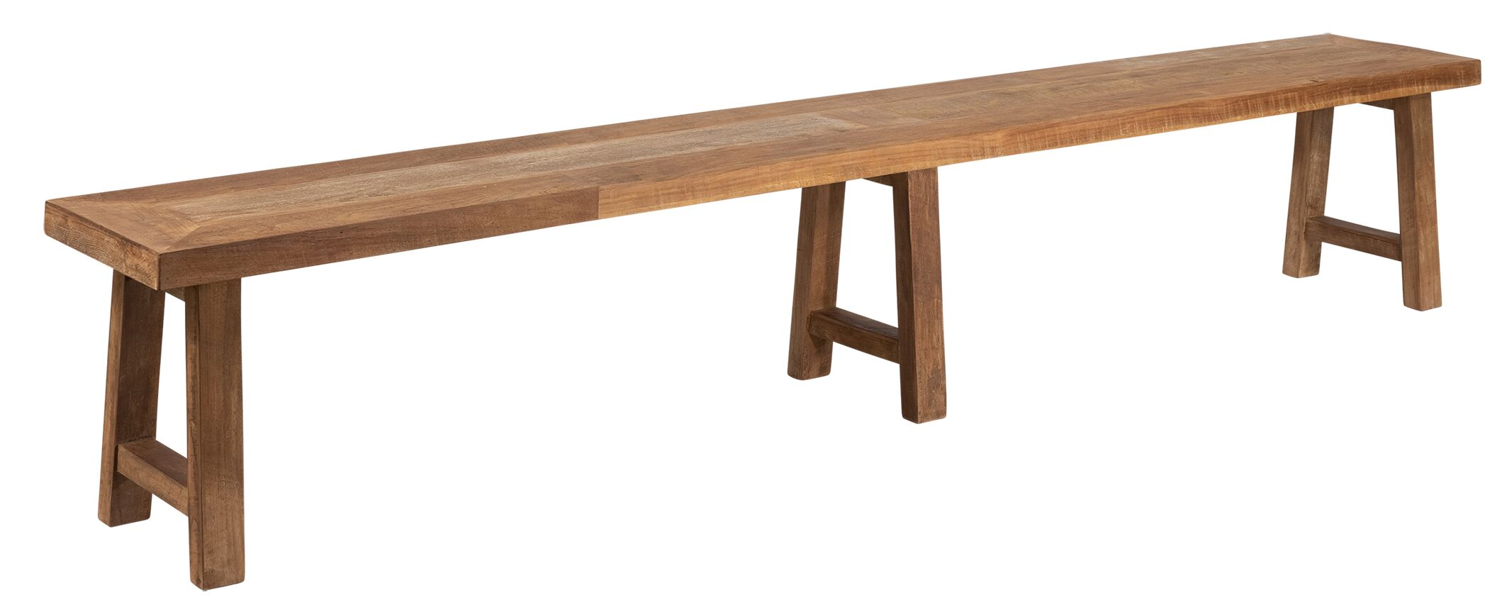 Uitgaand Gearceerd Peave Eetbank in recycled teak | D052-MON-1002 | Gero