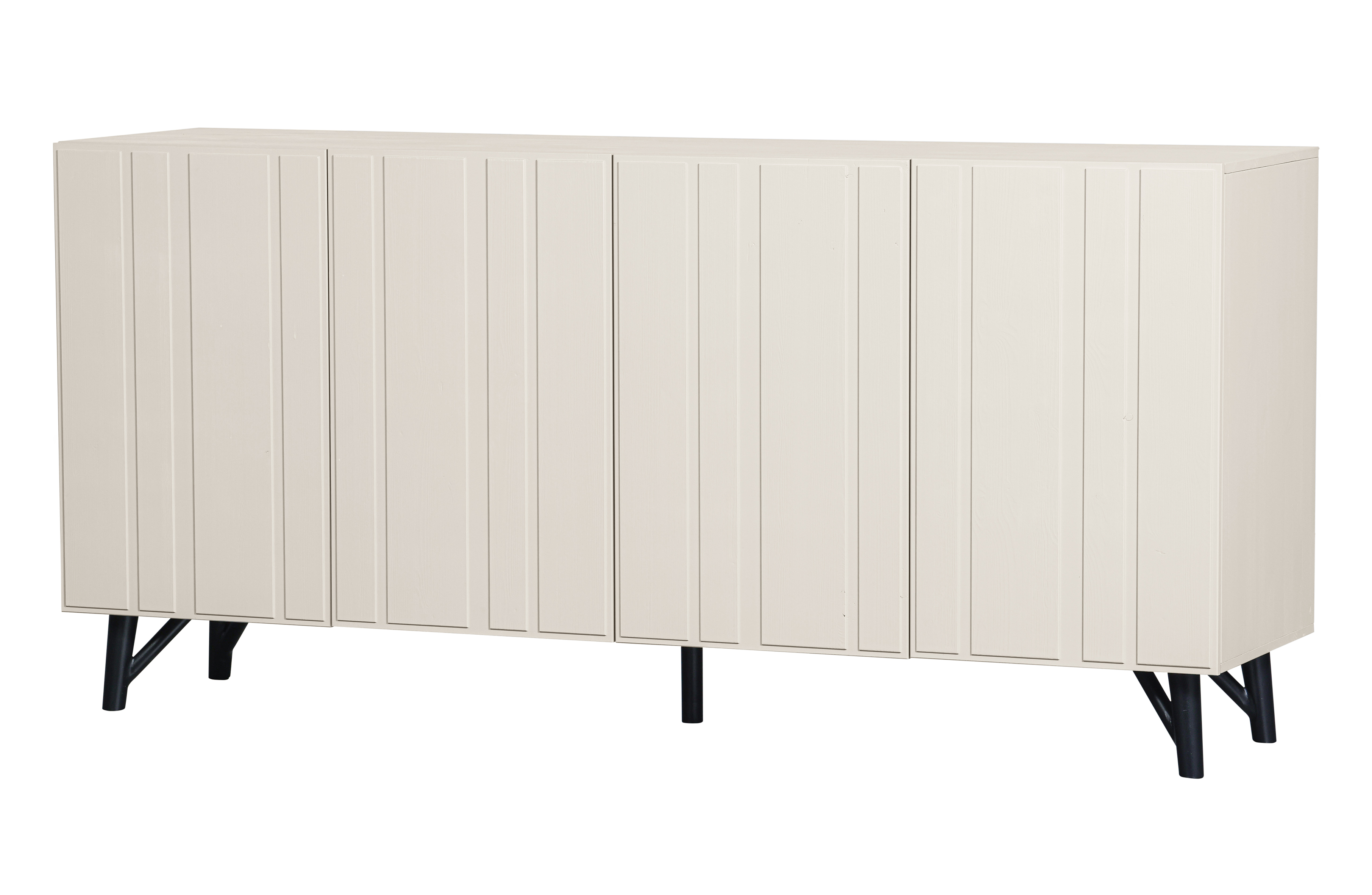 Dressoir Miller met 4 deuren - Dust wit