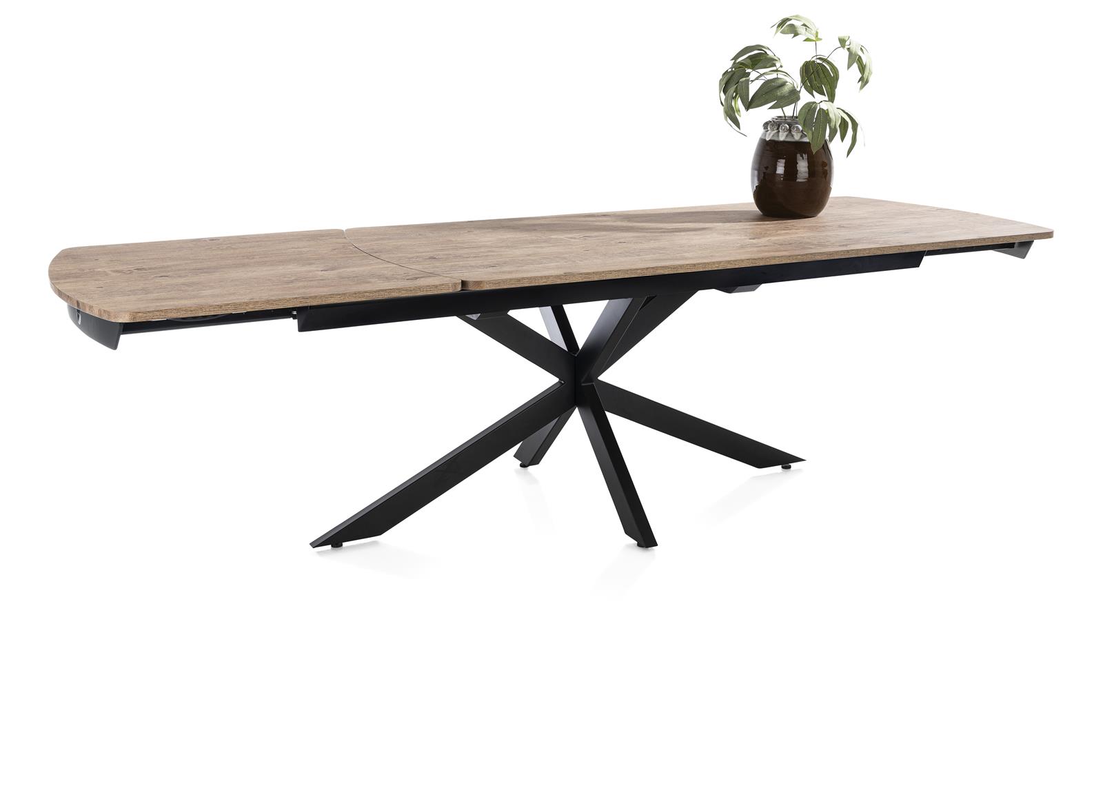 Verlengbare eettafel Pavalon - 200/278x100cm - barnwood