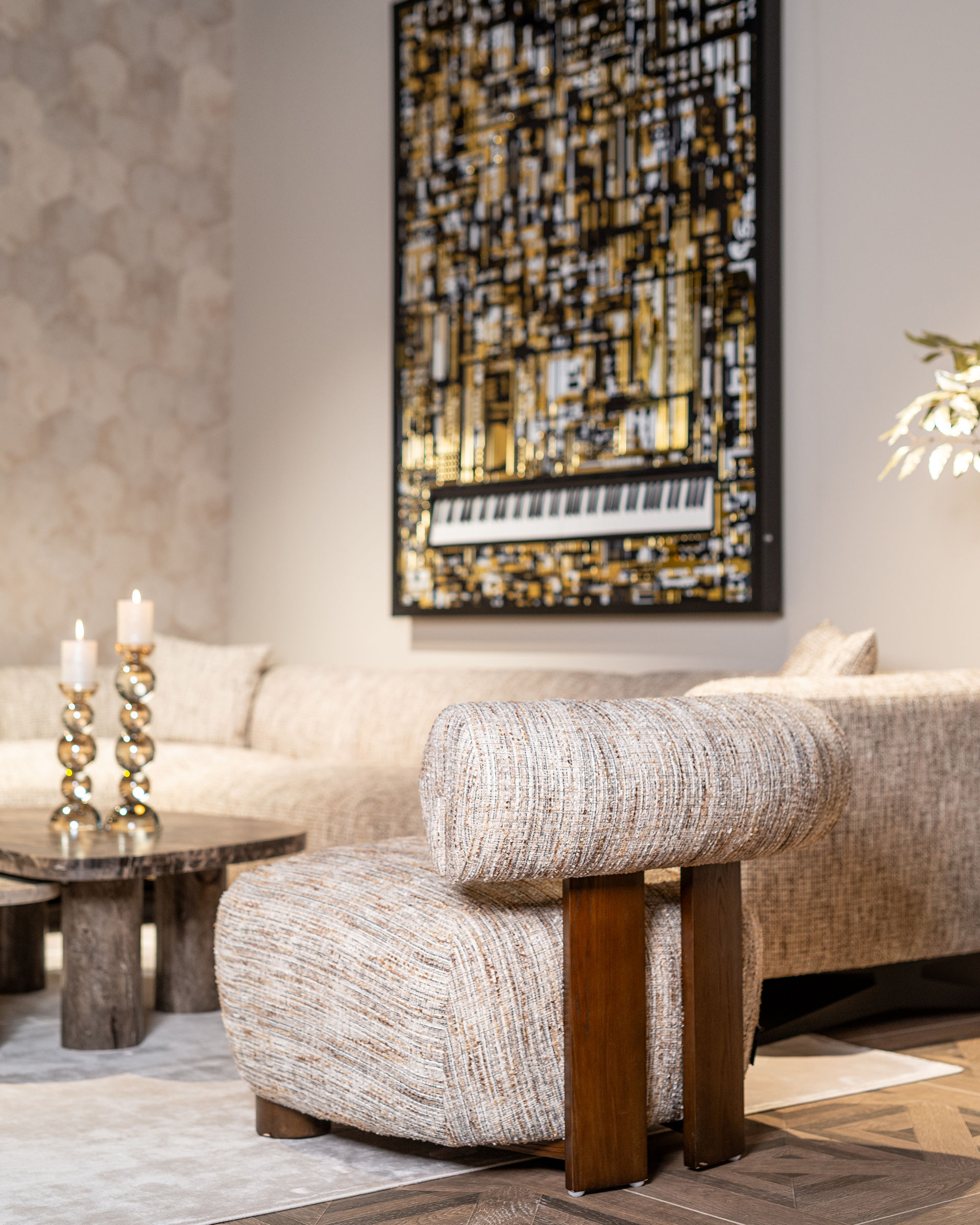 Fauteuil Arabella - greige coco