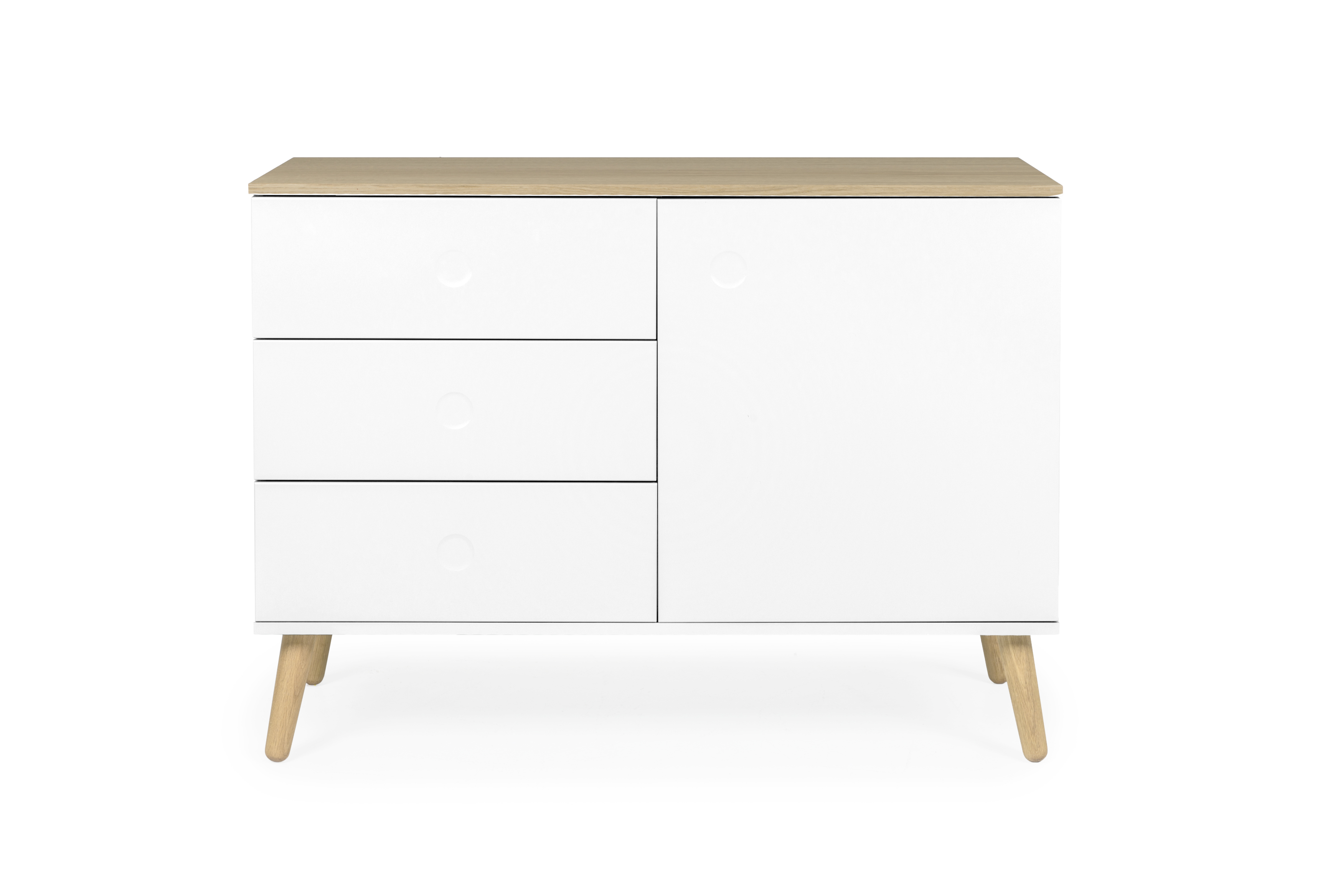 Dressoir Dot 109cm 1 deur, 3 laden