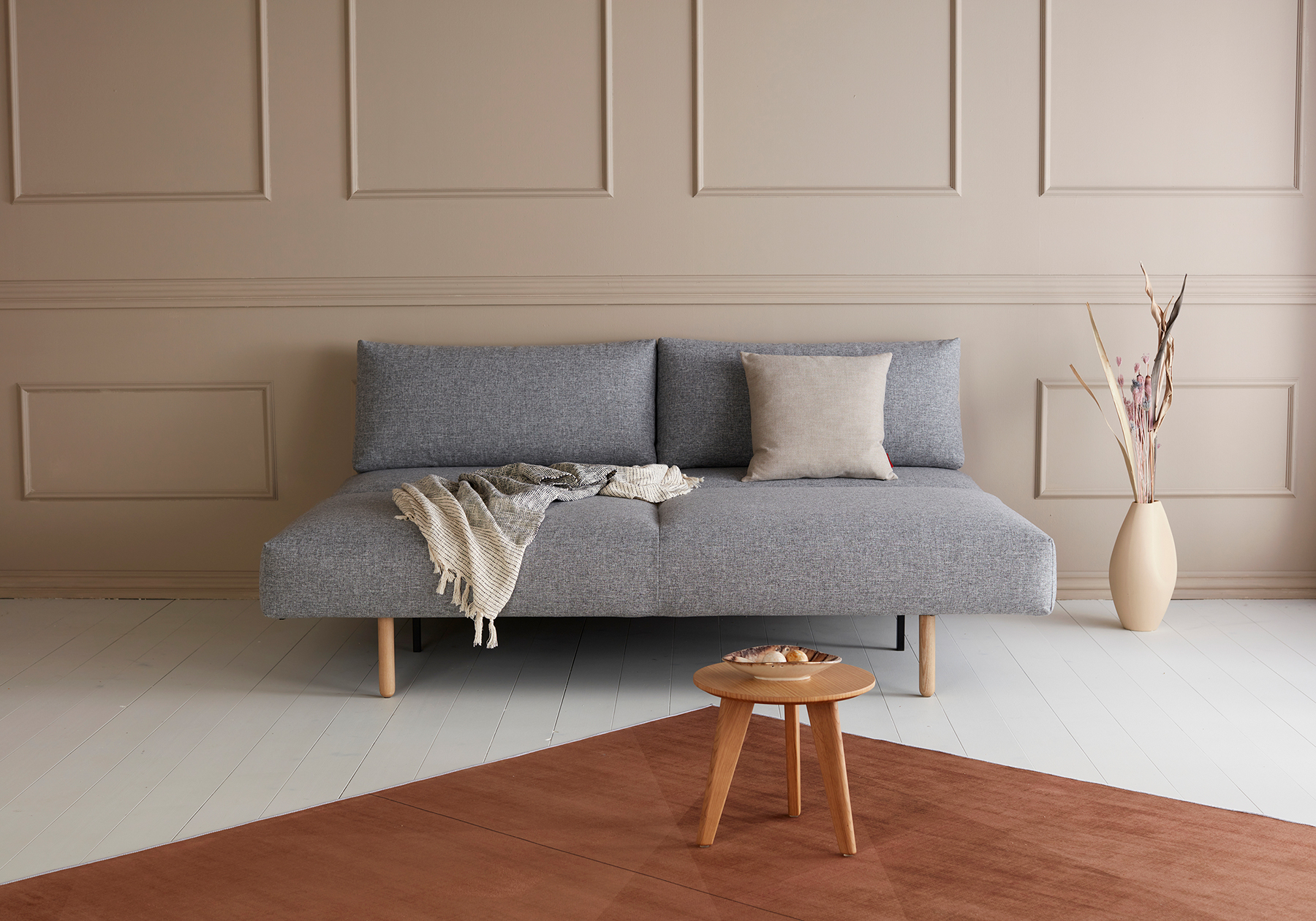 Slaapbank Frode 140x200cm - grijs