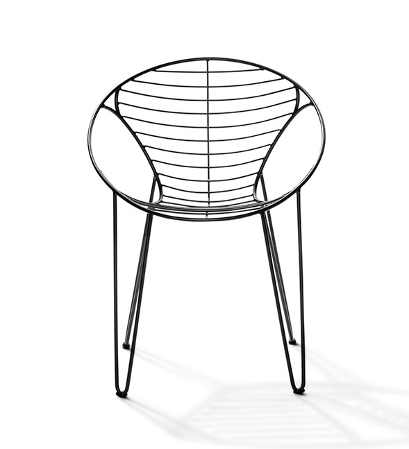 Armstoel Wire - zwart