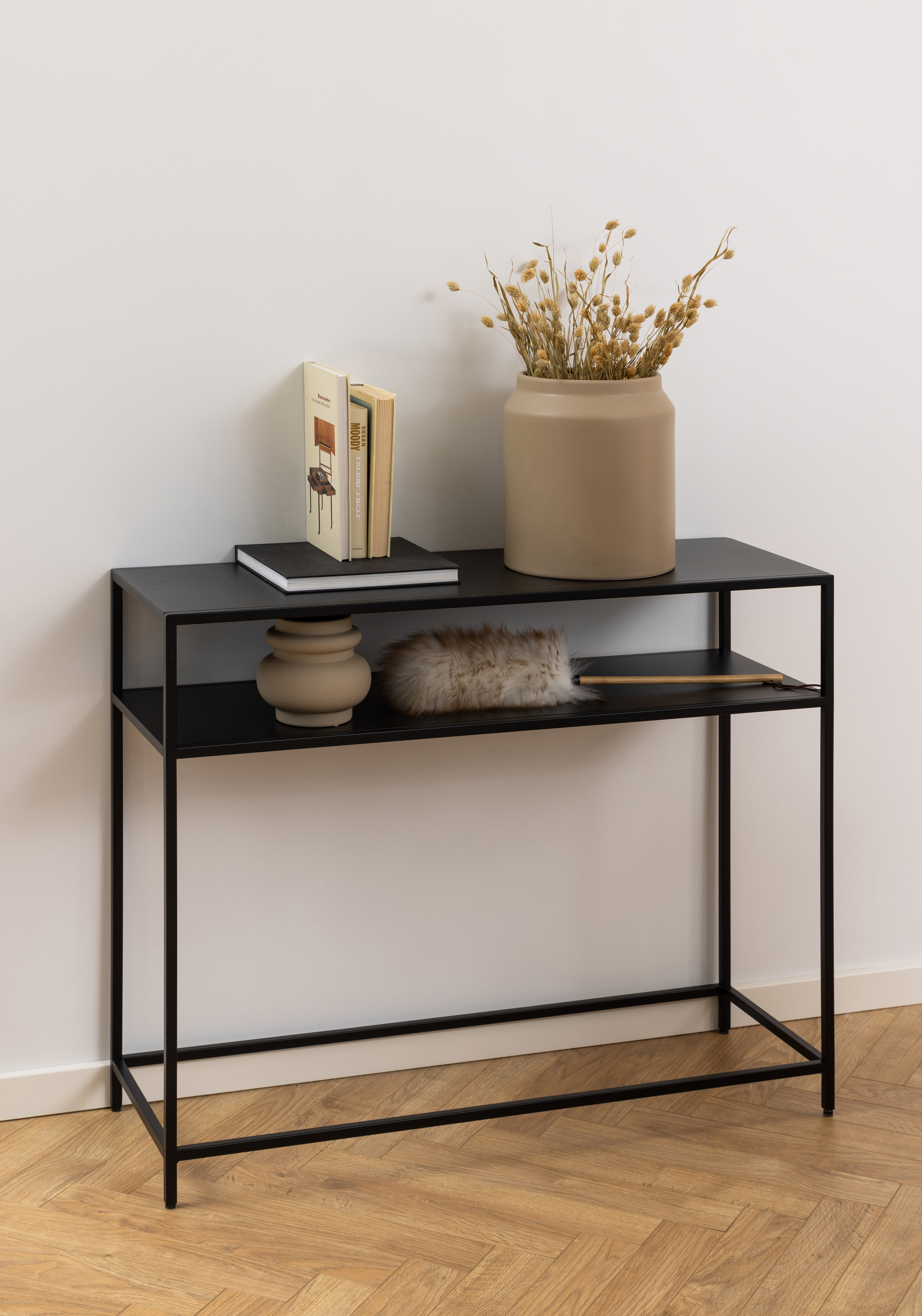 Consoletafel 100x35cm - zwart