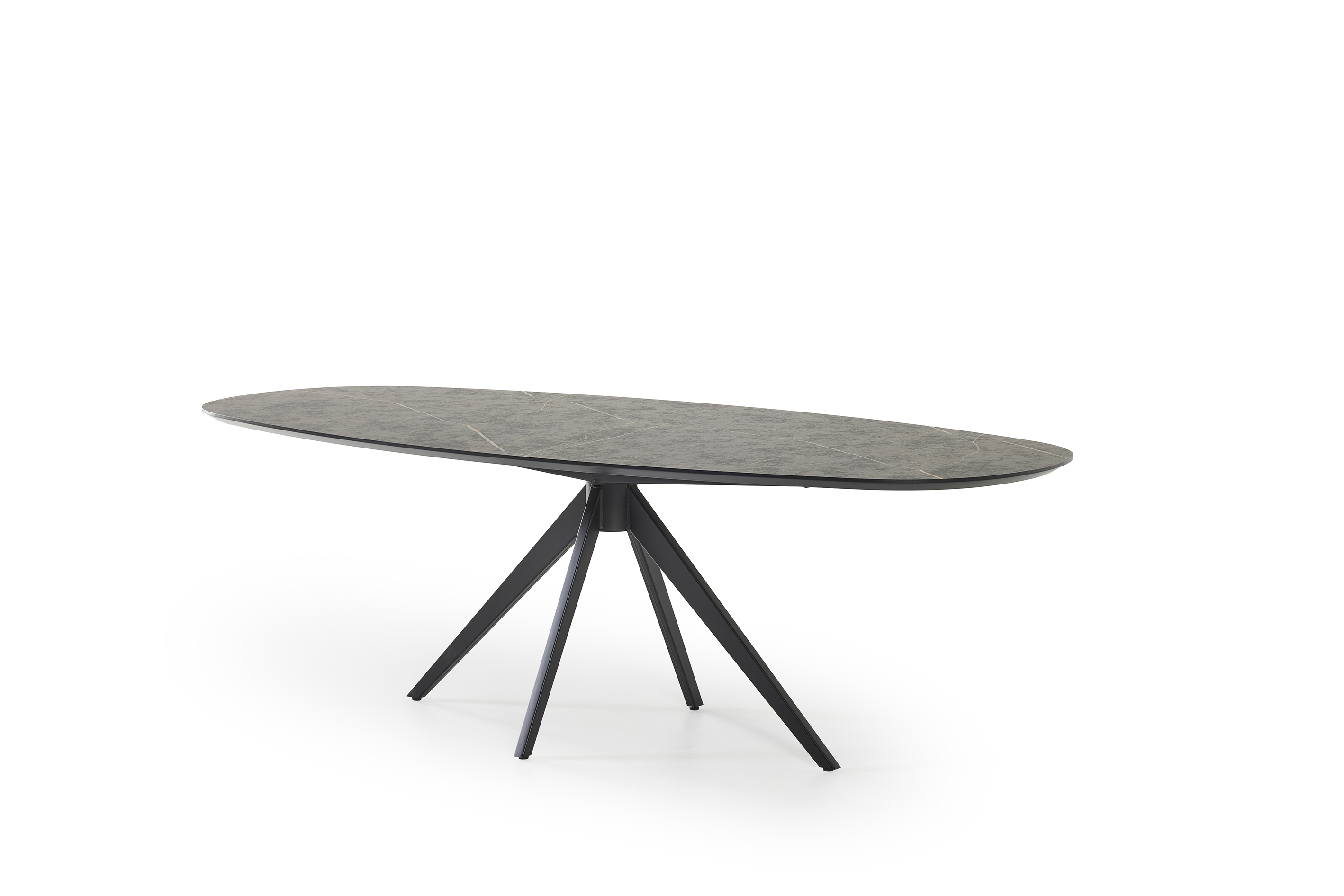 Eettafel 240x110cm - HPL/zwart metaal
