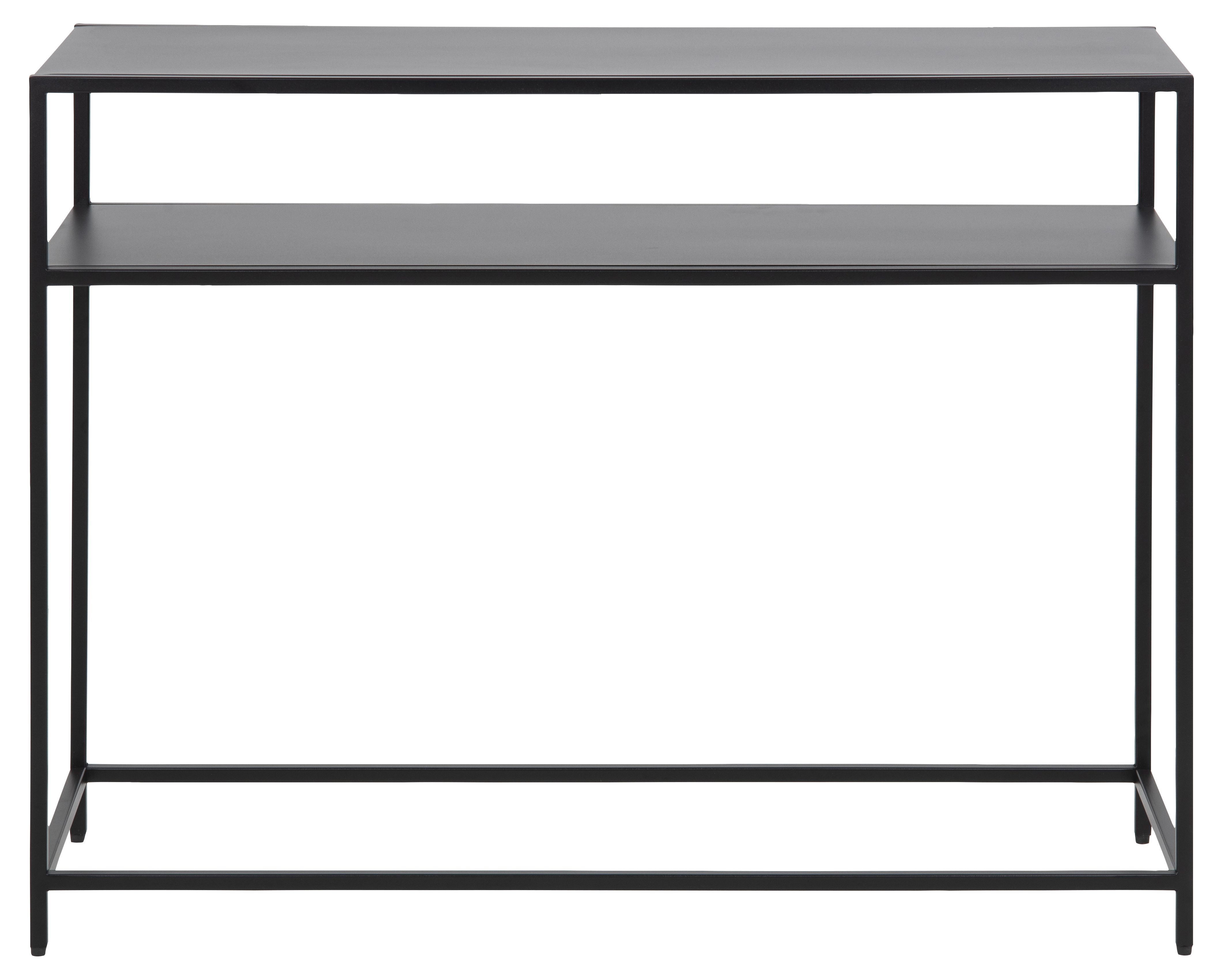 Consoletafel 100x35cm - zwart