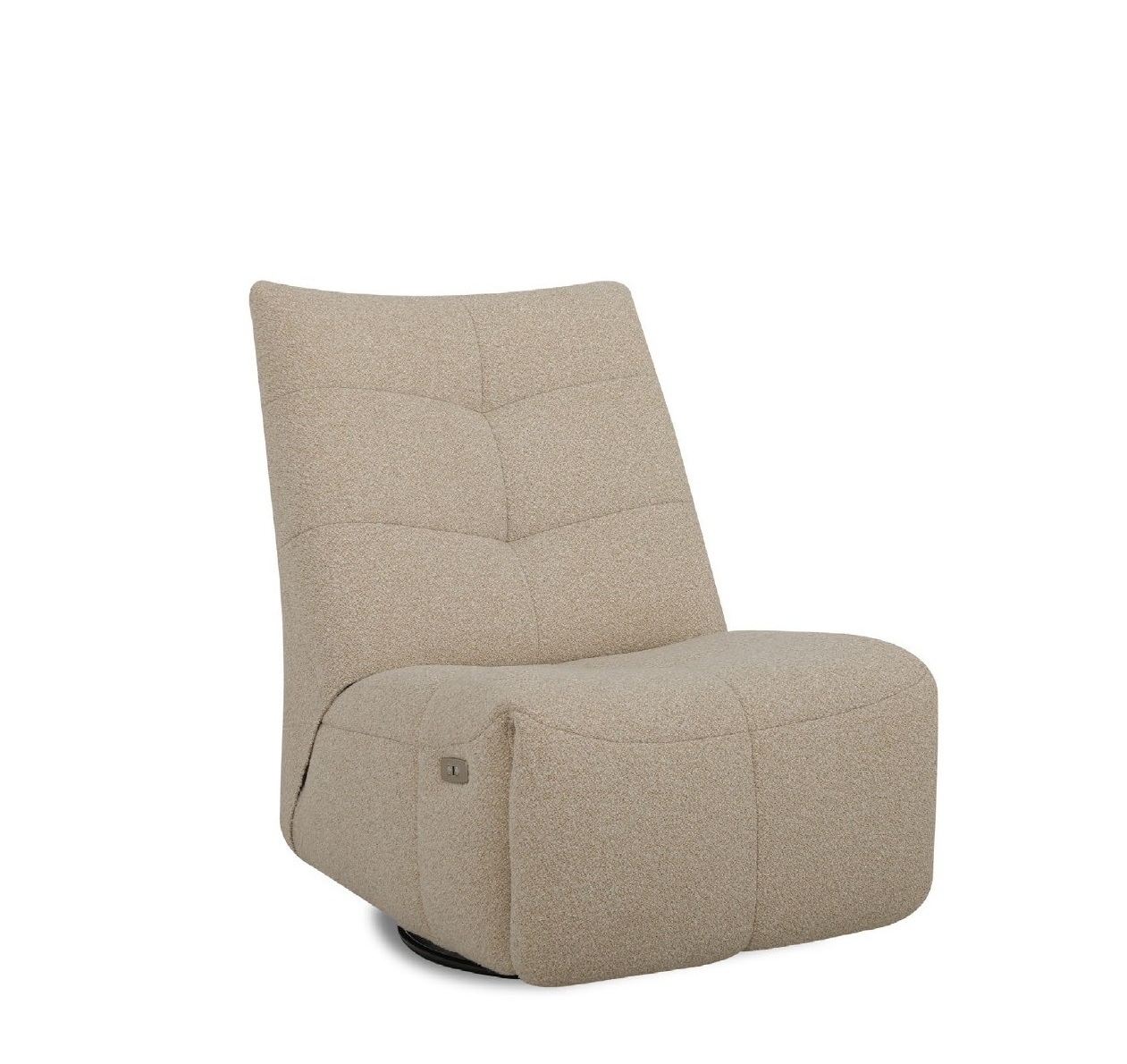 Draaifauteuil met schommel- en relaxfunctie - beige
