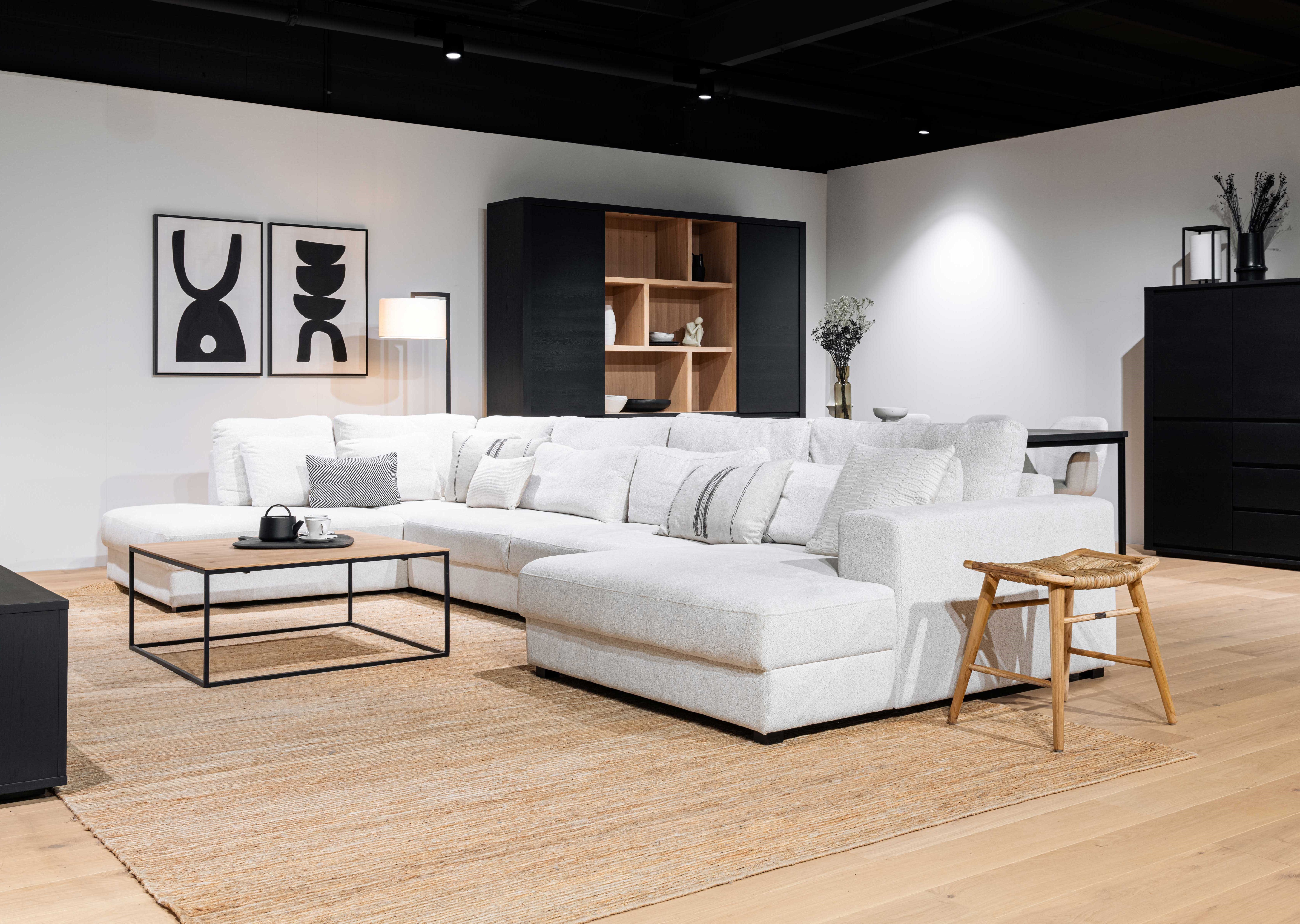 Hoeksalon U-vorm (links) - Venro wit
