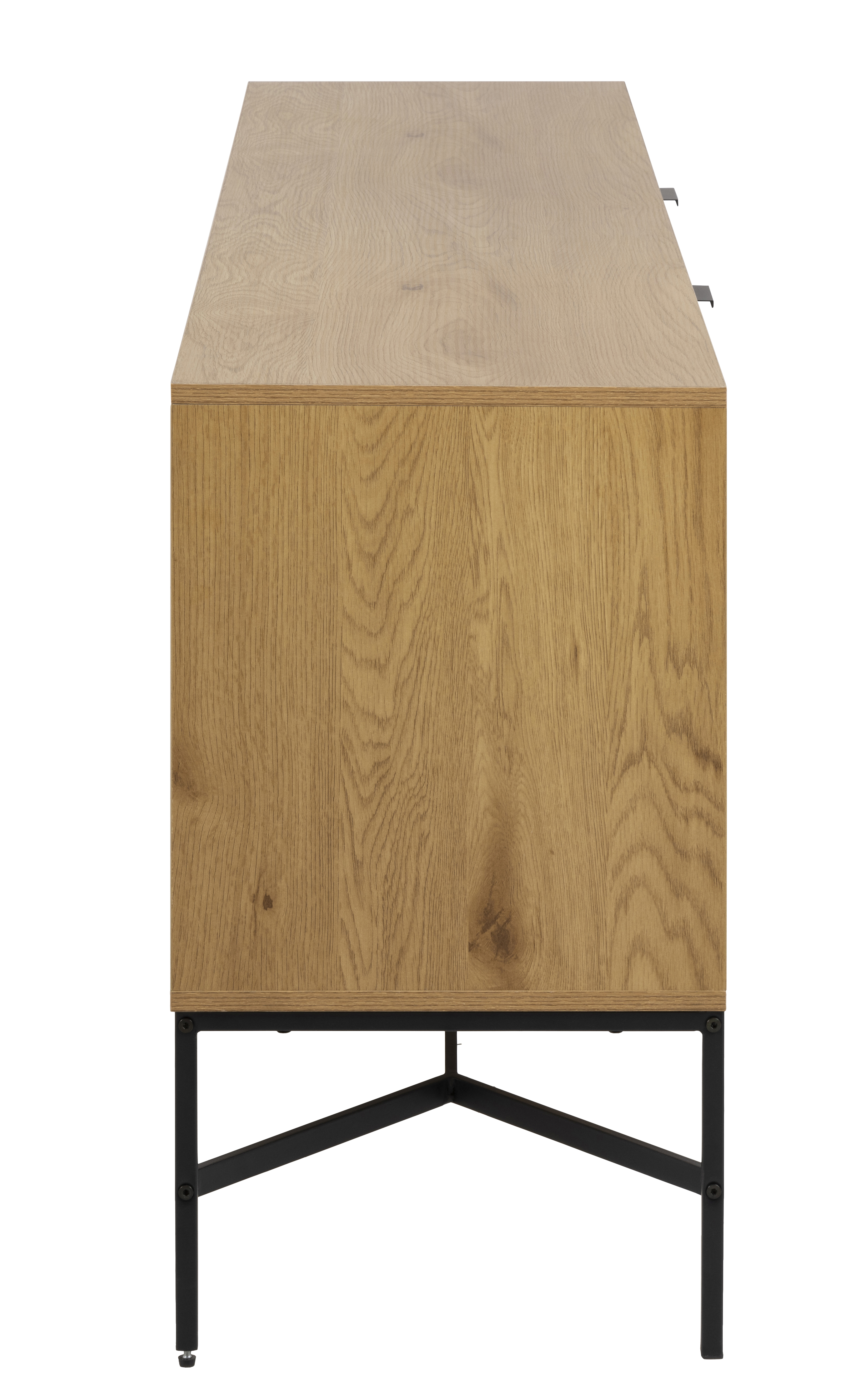 Houten dressoir met 2 deuren en lade - natuur wild oak