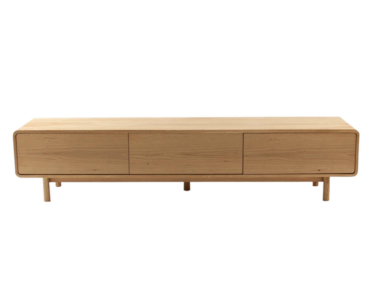 Tv meubel 200cm met 3 deuren - eik natuur