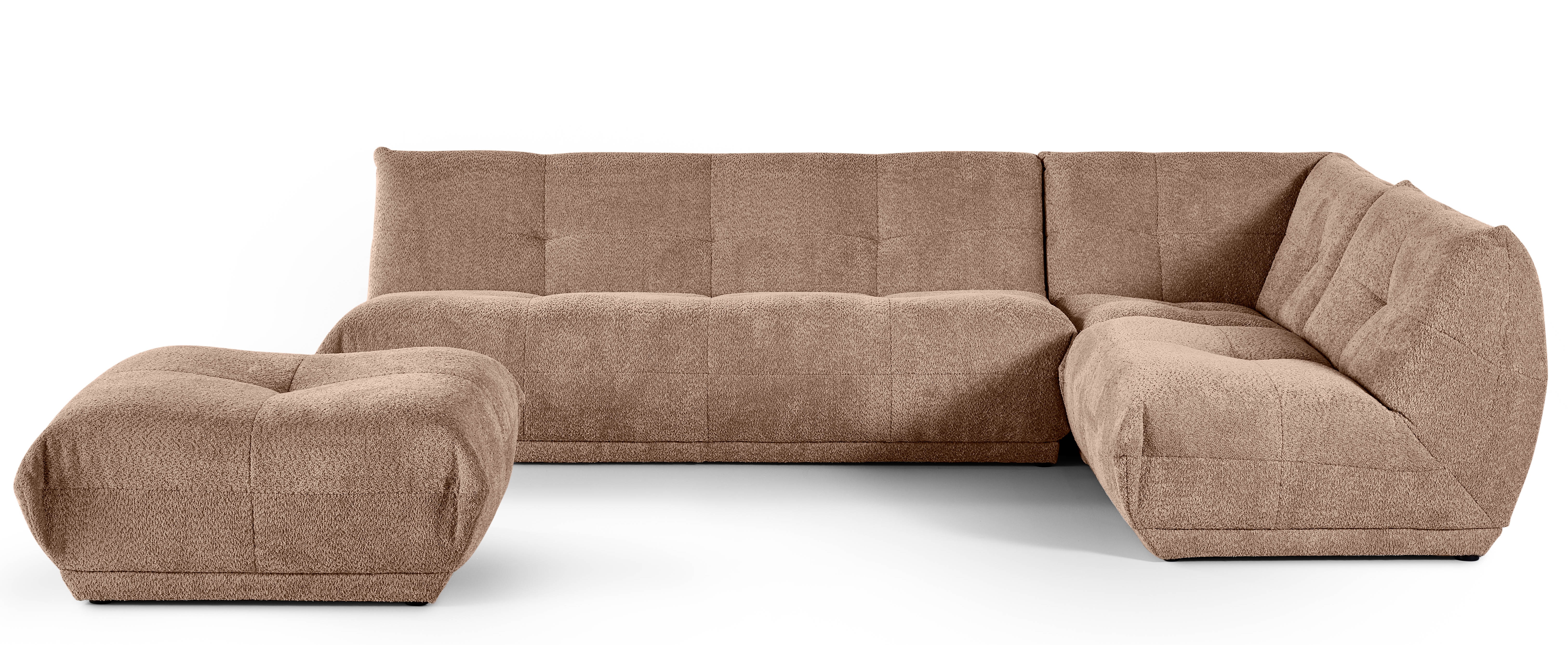 Hoeksalon met longchair (rechts) - Akira beige