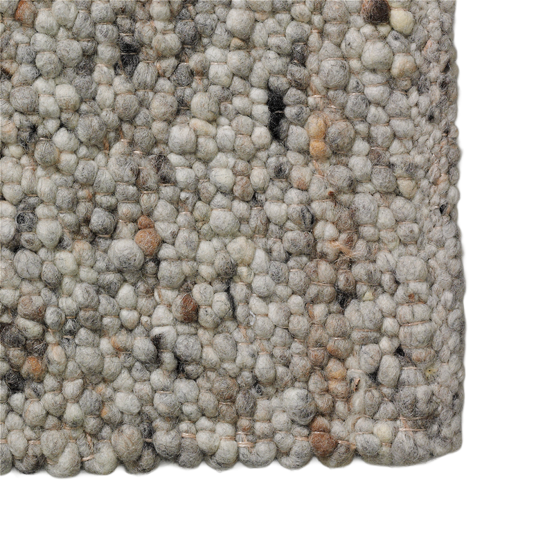 Handgeweven tapijt 250x290cm - Warm grijs