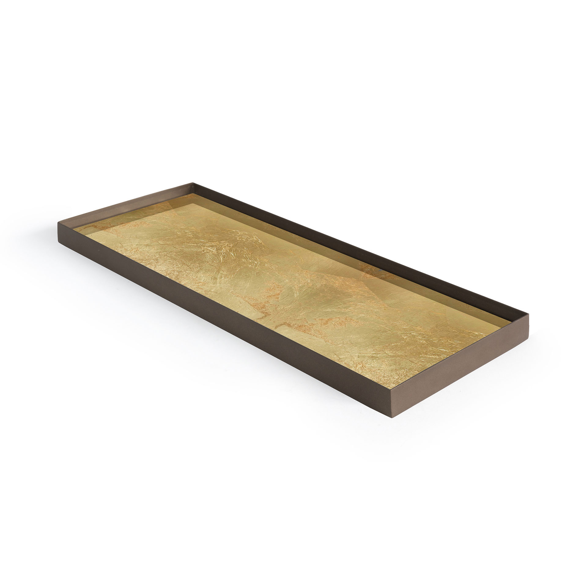 Mini Tray Gold Leaf L