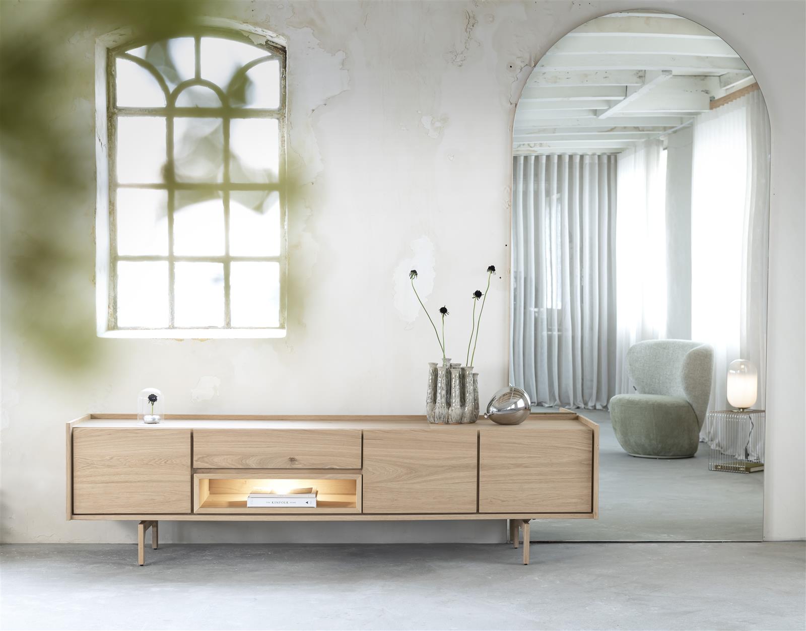 Tv meubel Valgard 190cm - naturel