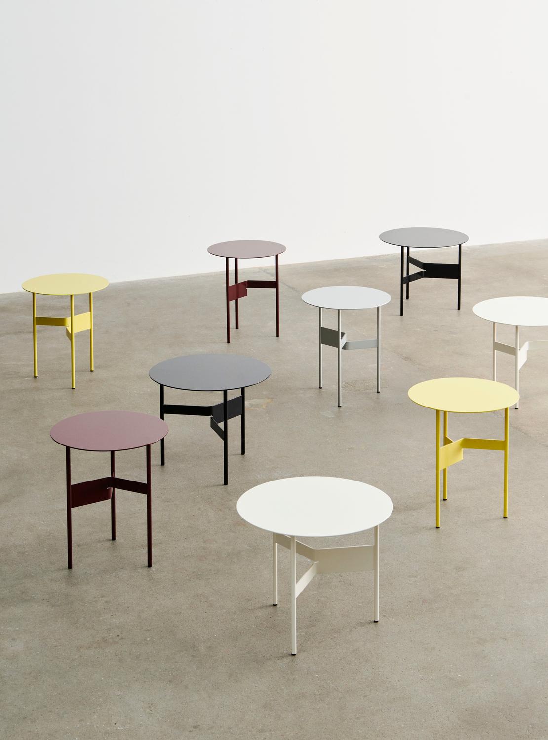Coffeetable Shim diam.54cm - eggshell