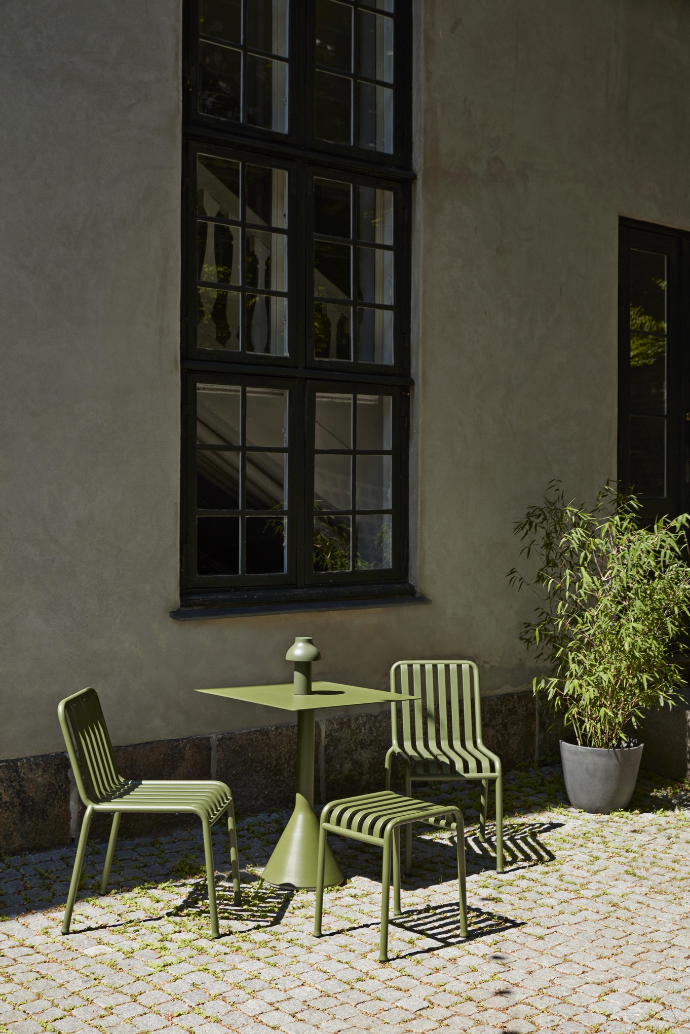 Tuintafel Palissade dia. 70cm - Olive groen